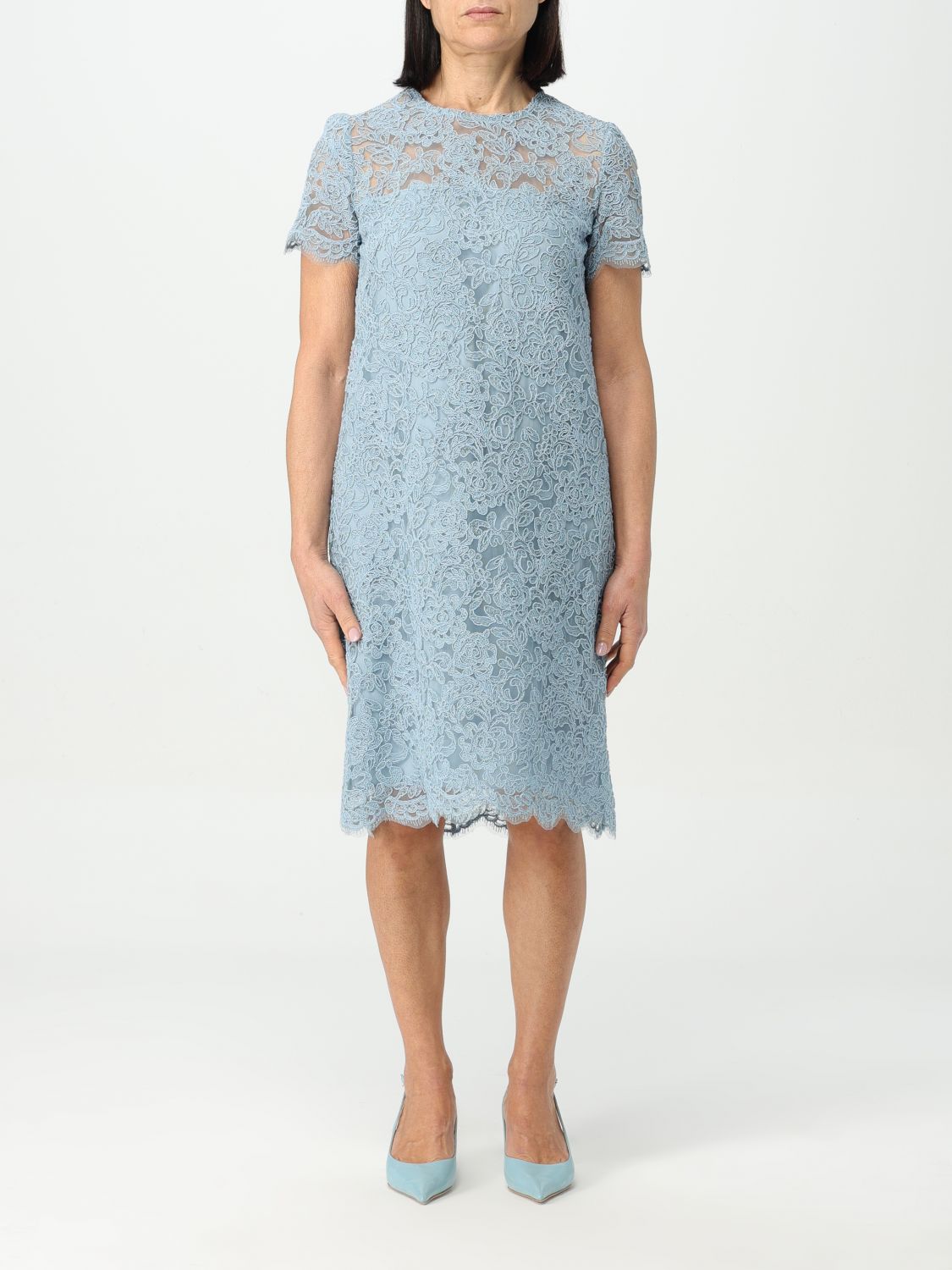 Ermanno Scervino Dress ERMANNO SCERVINO Woman colour Gnawed Blue