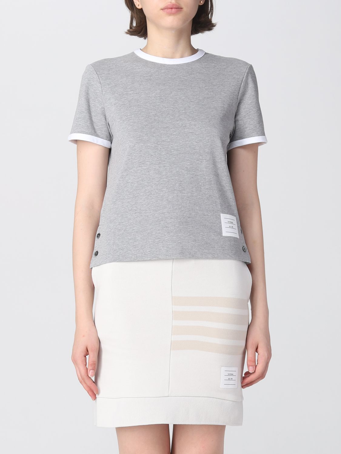 Thom Browne T-Shirt THOM BROWNE Woman colour Grey