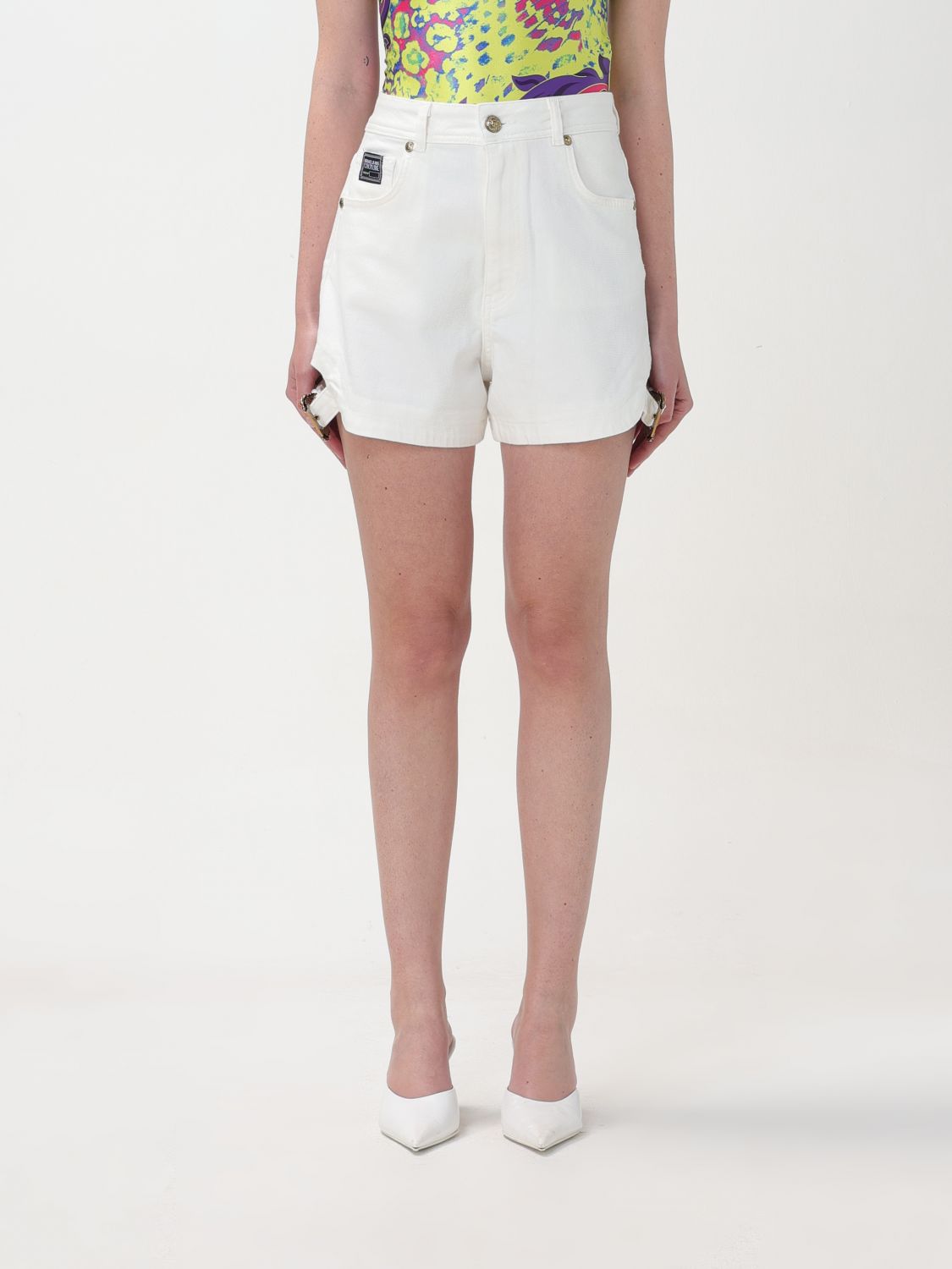 Versace Jeans Couture Short VERSACE JEANS COUTURE Woman colour White