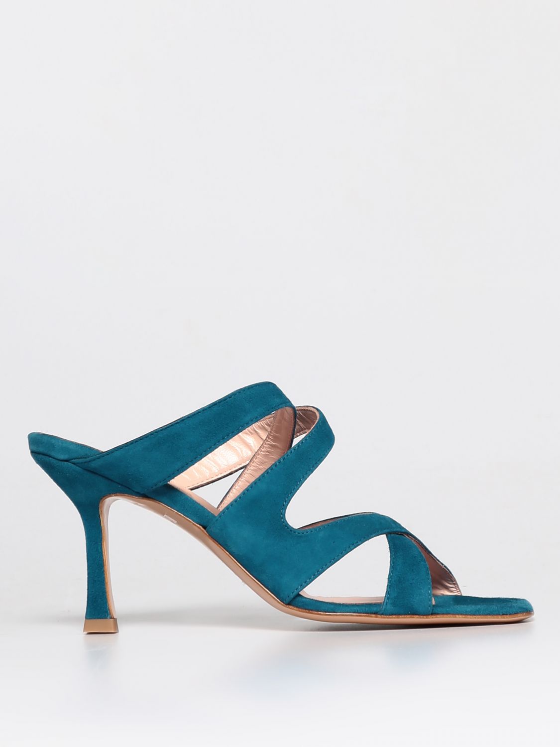 Anna F. Heeled Sandals ANNA F. Woman colour Turquoise