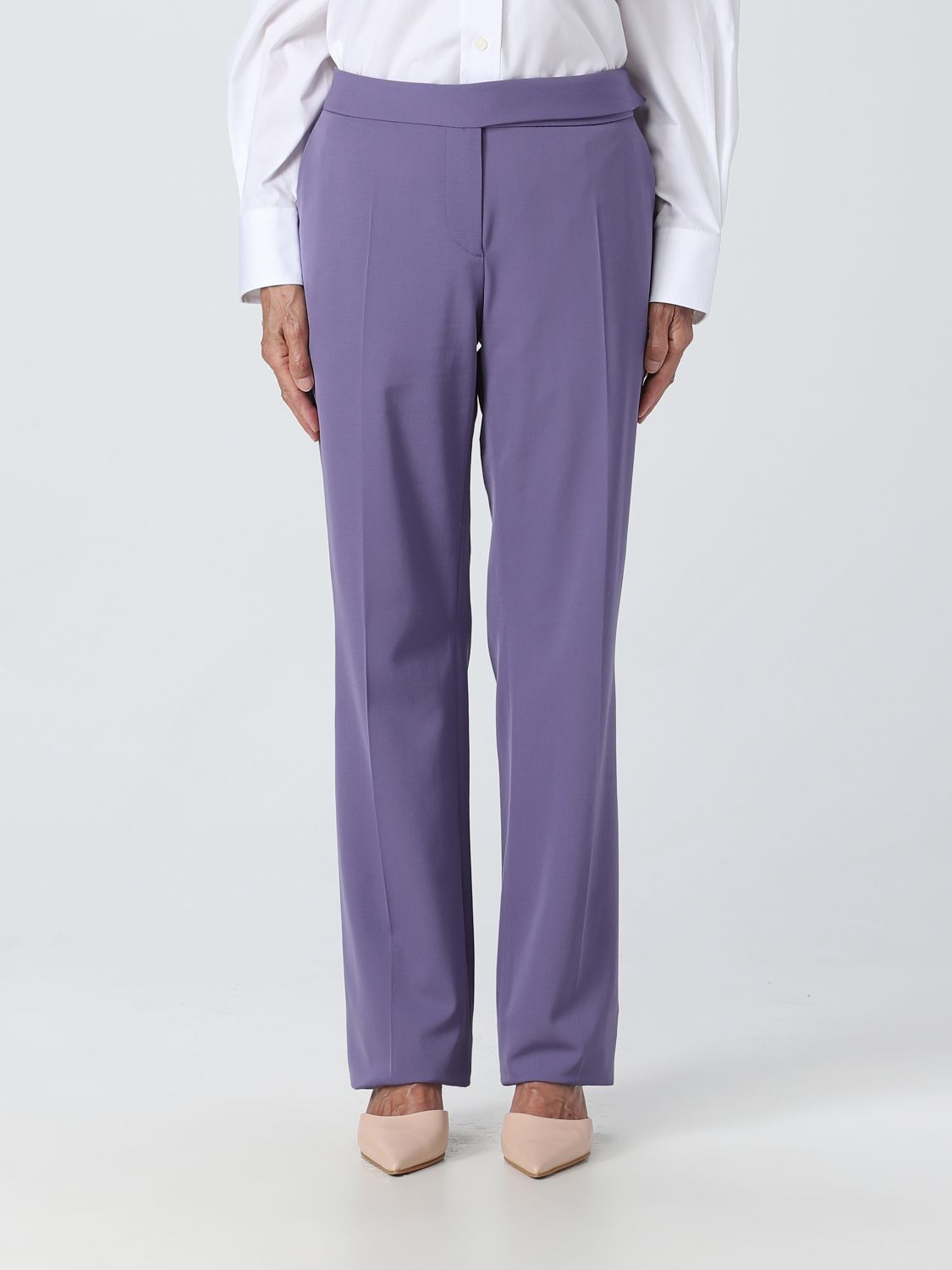 Stella McCartney Trousers STELLA MCCARTNEY Woman colour Violet