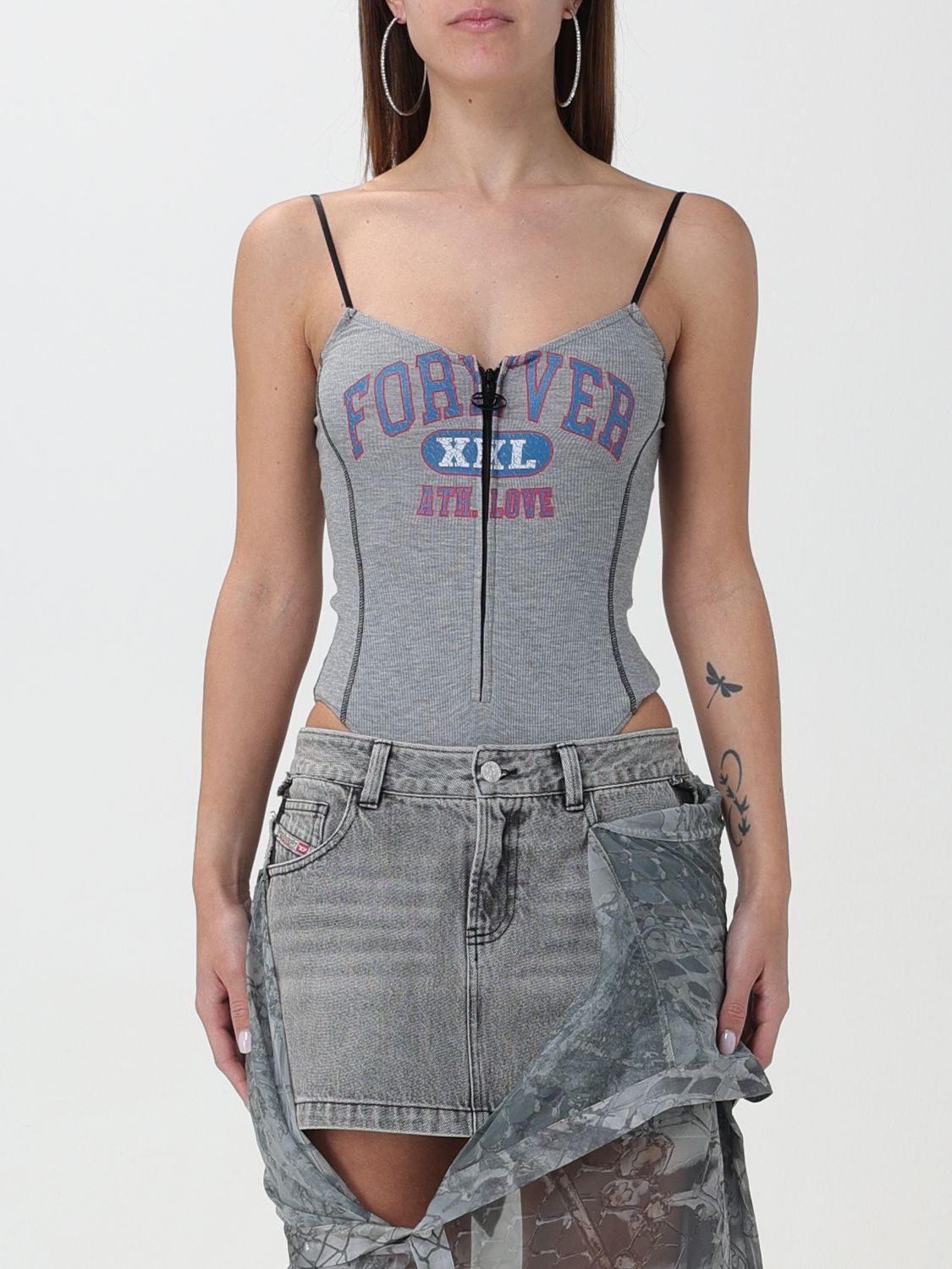 Diesel Top DIESEL Woman colour Grey