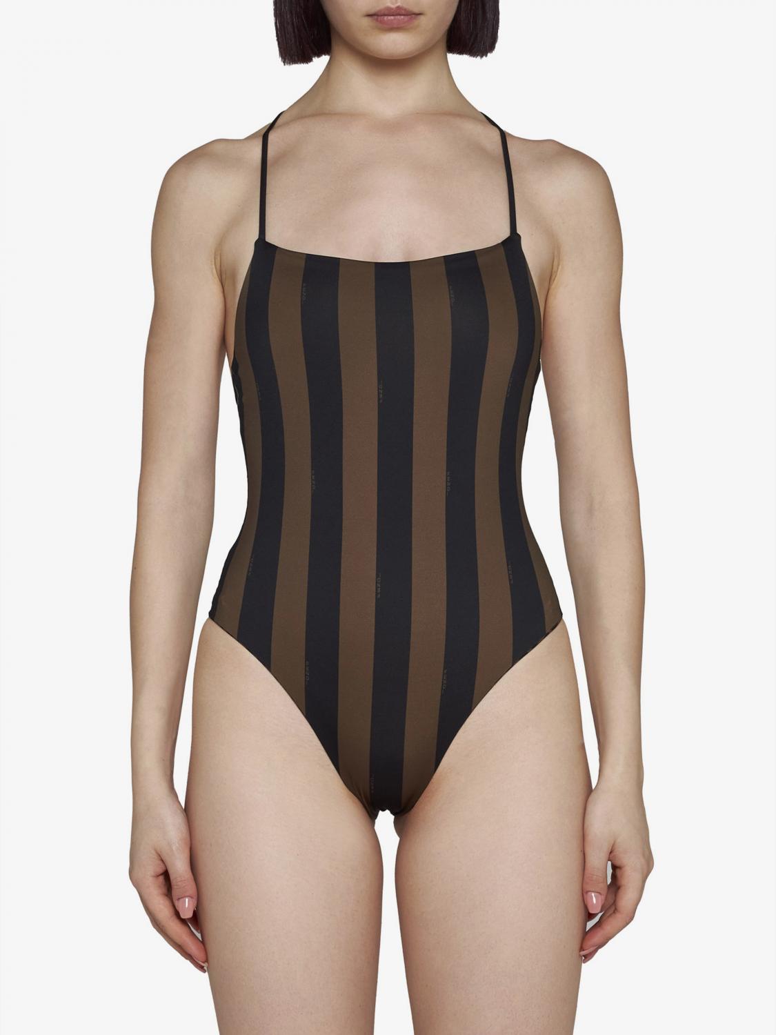 FENDI Swimsuit FENDI Woman color Tobacco