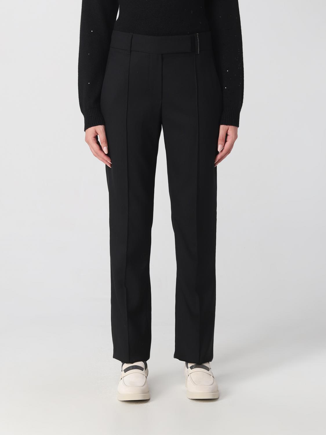 Brunello Cucinelli Trousers BRUNELLO CUCINELLI Woman colour Black