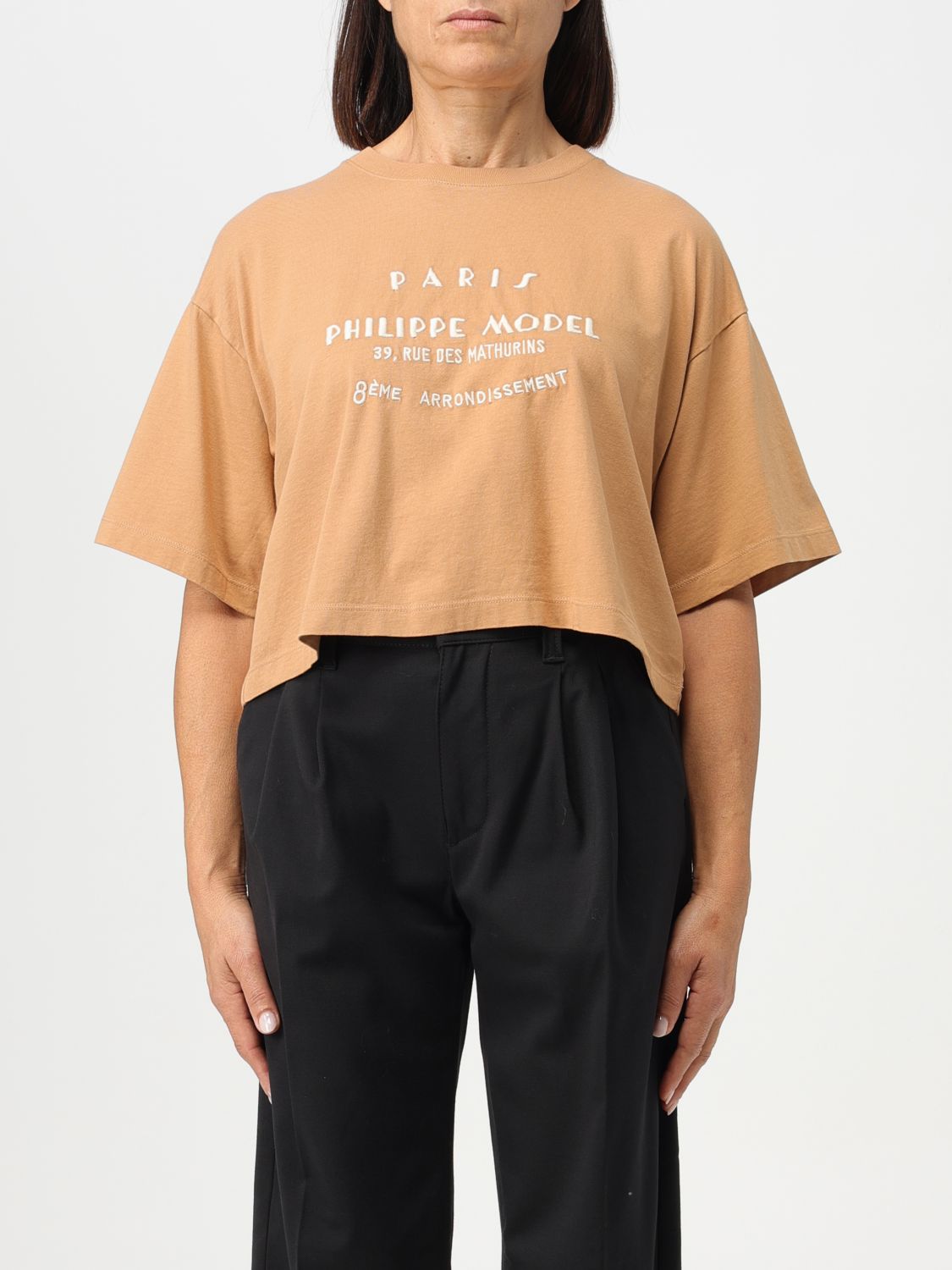 Philippe Model T-Shirt PHILIPPE MODEL Woman colour Brown