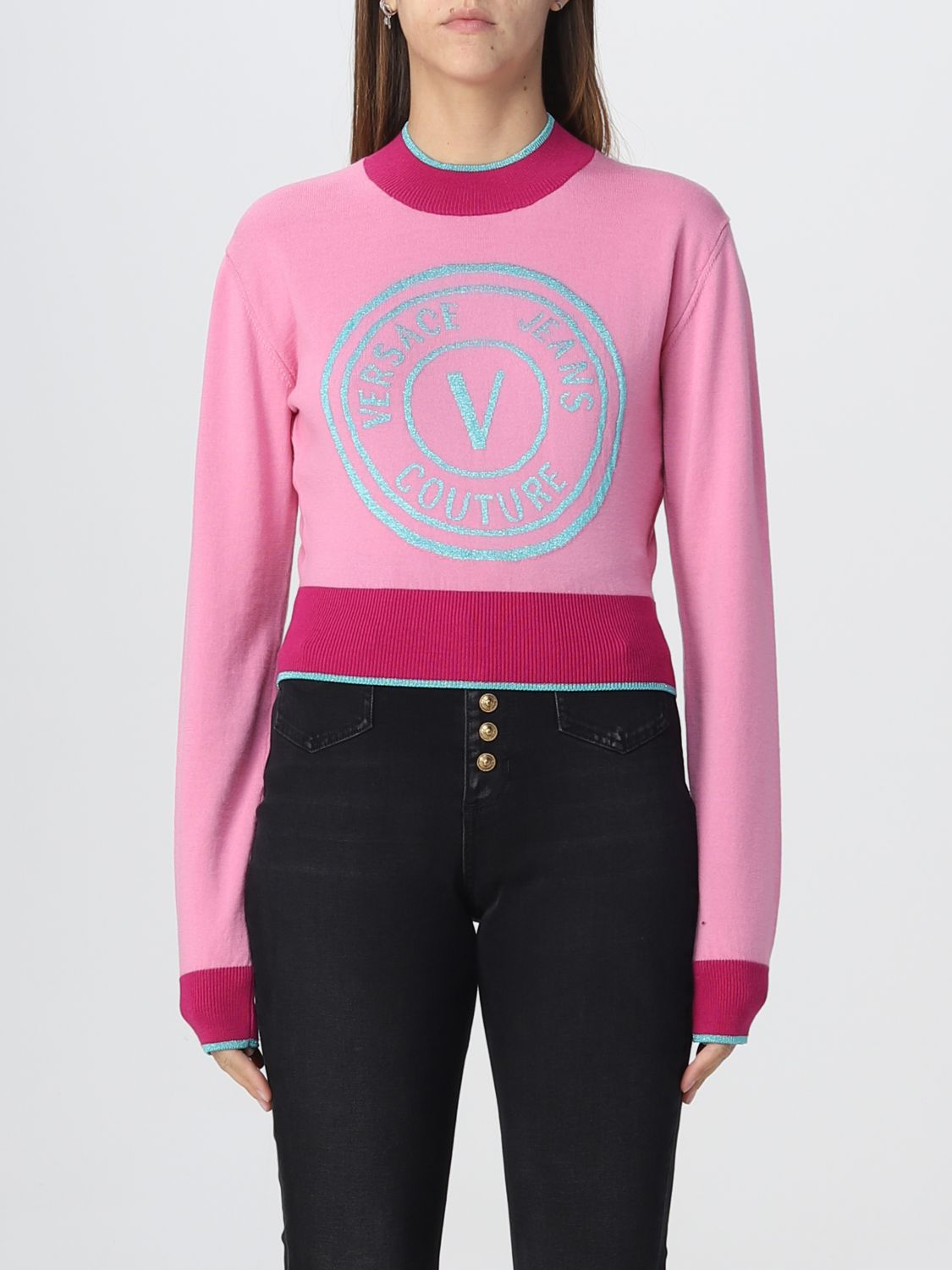 Versace Jeans Couture Jumper VERSACE JEANS COUTURE Woman colour Pink