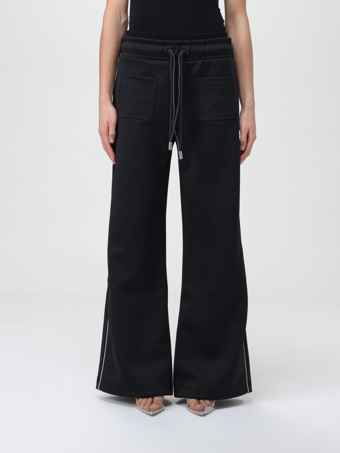 OFF-WHITE Trousers OFF-WHITE Woman colour Black