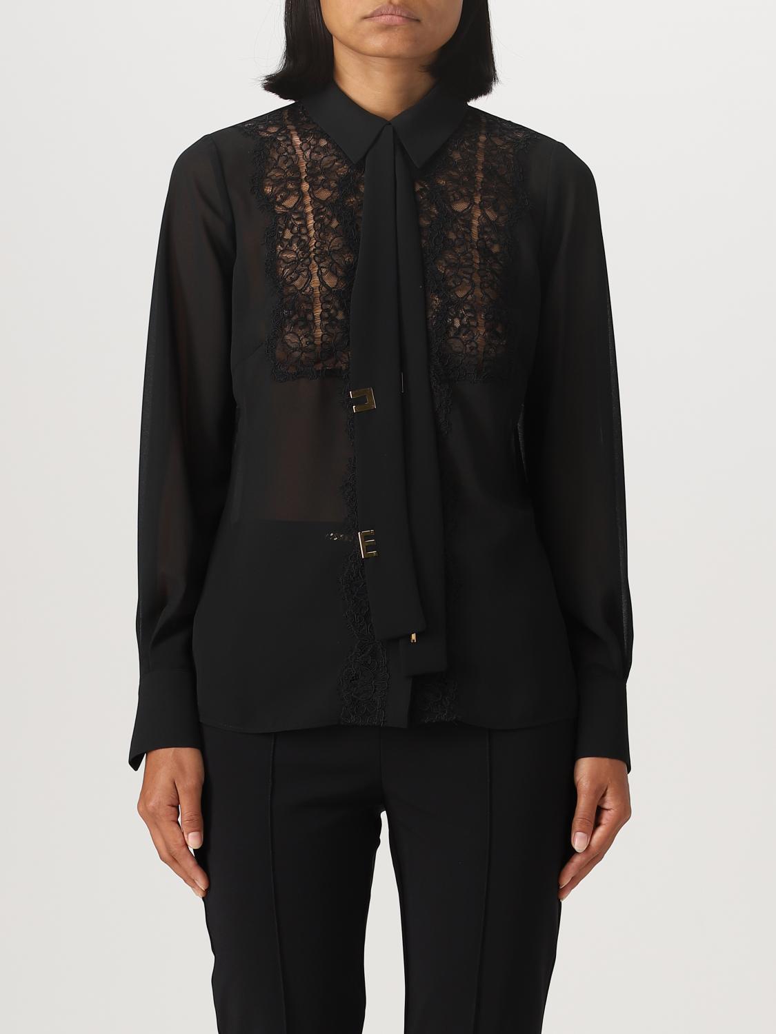 Elisabetta Franchi Shirt ELISABETTA FRANCHI Woman colour Black