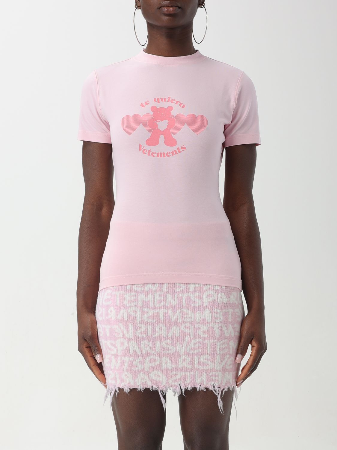 Vetements T-Shirt VETEMENTS Woman colour Pink