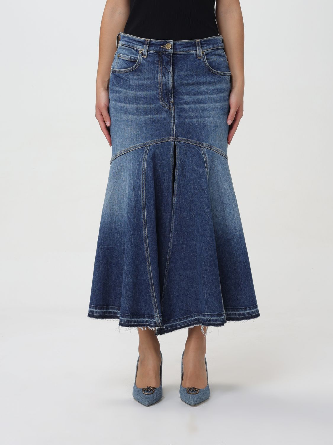 Pinko Skirt PINKO Woman colour Denim