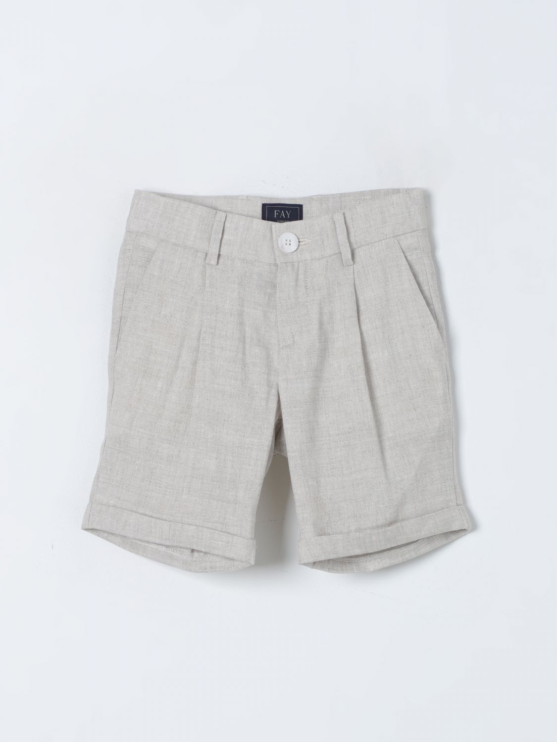 Fay Junior Shorts FAY JUNIOR Kids colour Beige