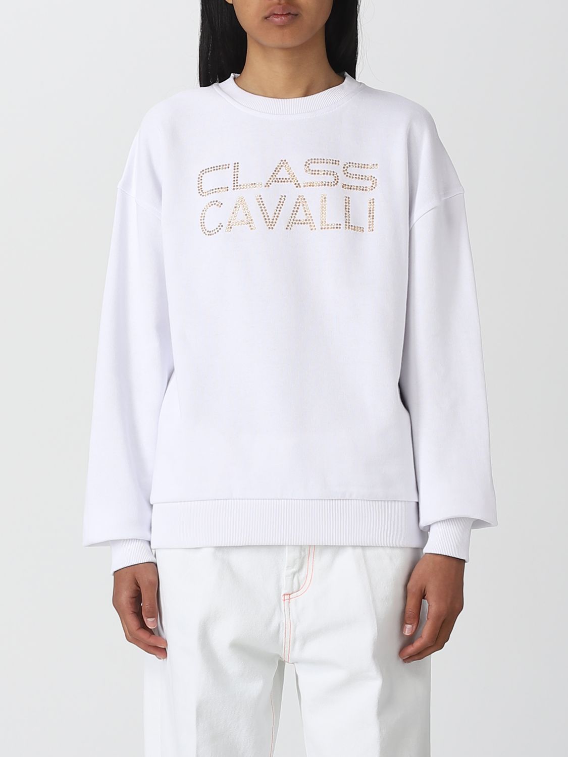 Class Roberto Cavalli Sweatshirt CLASS ROBERTO CAVALLI Woman colour White