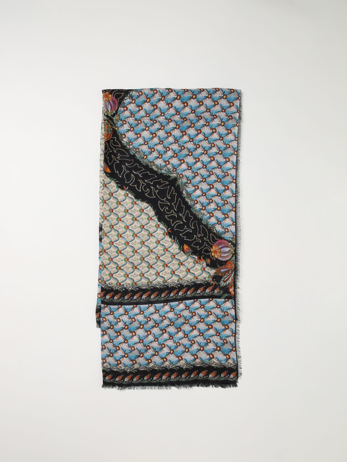 Etro Scarf ETRO Woman colour Blue