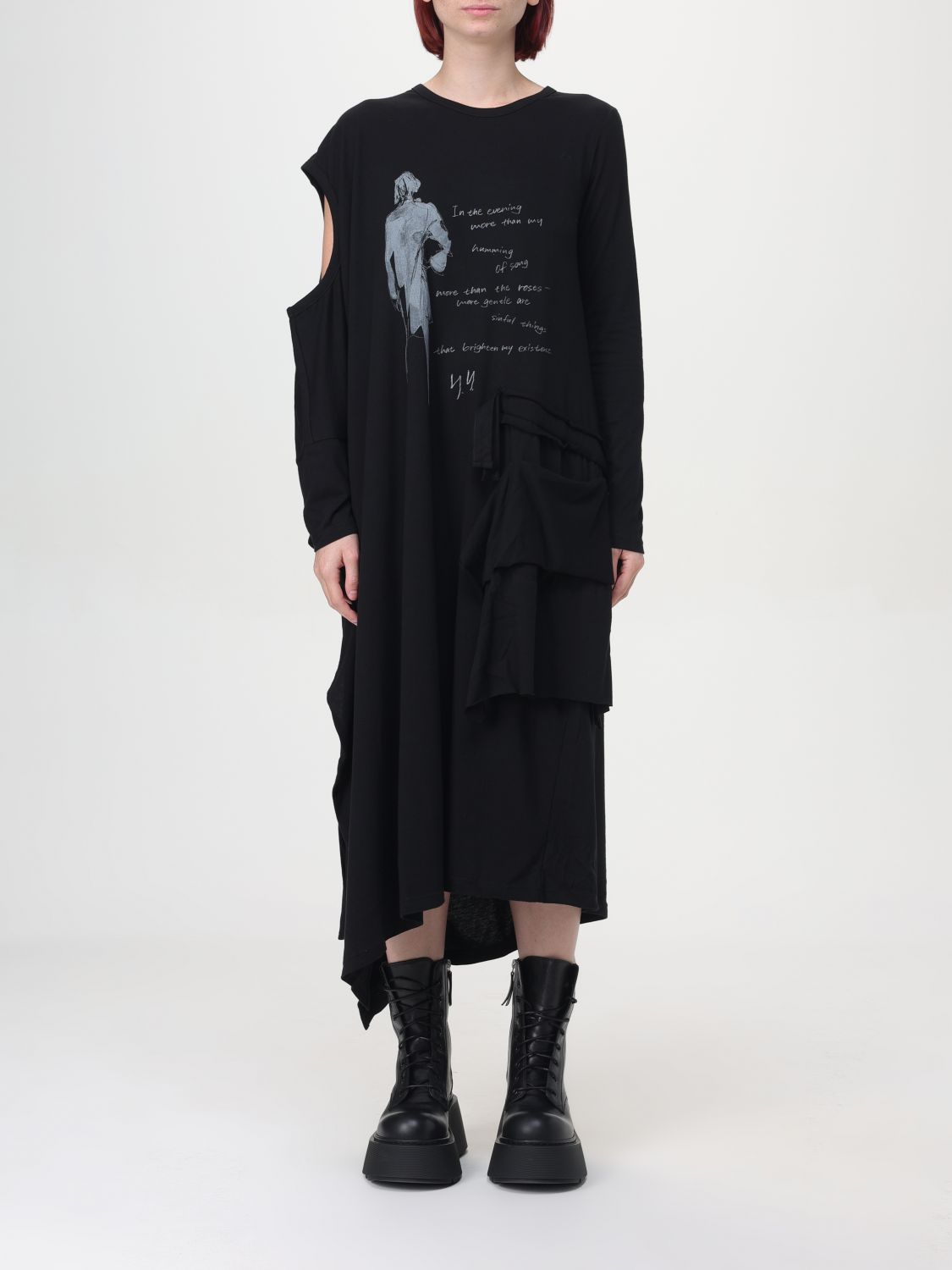 Yohji Yamamoto Dress YOHJI YAMAMOTO Woman color Black