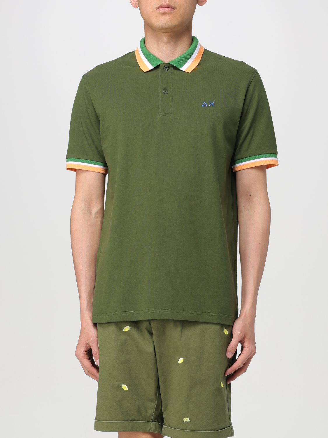  Polo Shirt SUN 68 Men colour Green