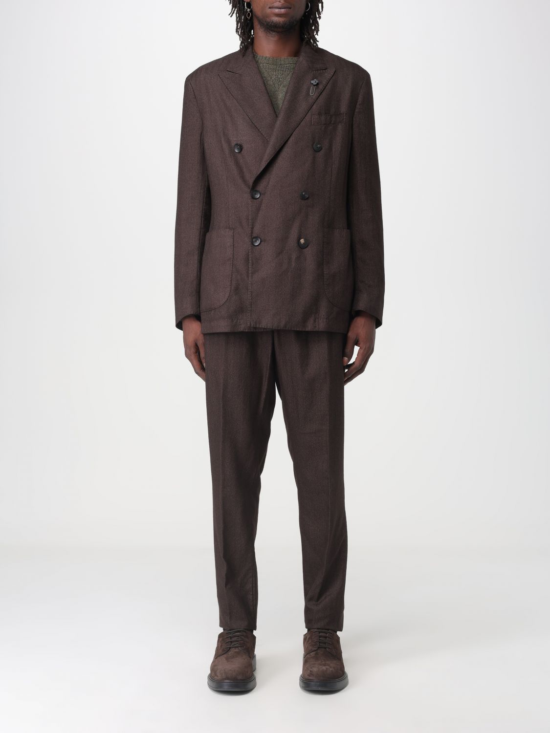 Lardini Suit LARDINI Men colour Brown