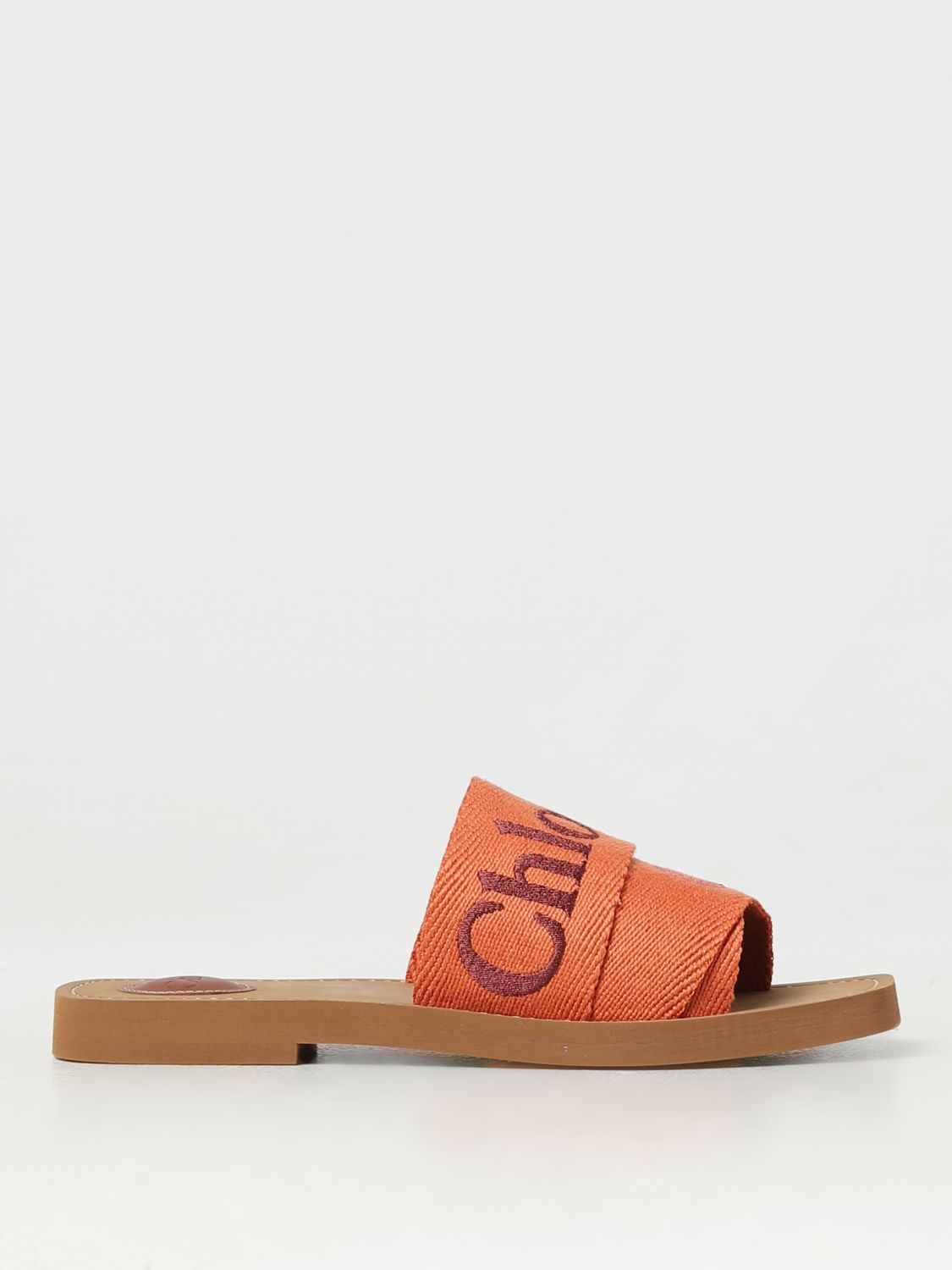 Chloé Flat Sandals CHLOÉ Woman colour Tangerine