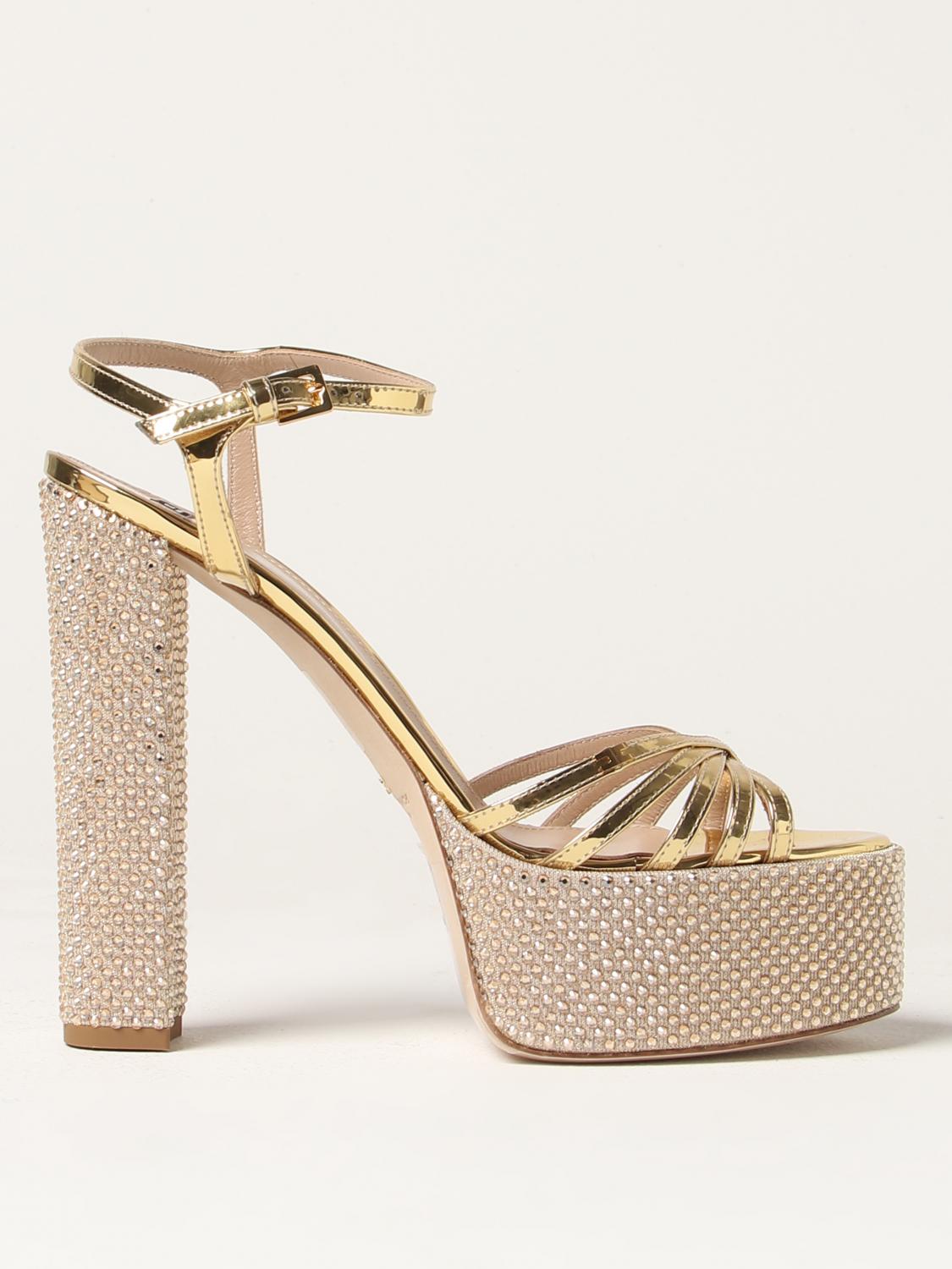 Elisabetta Franchi Heeled Sandals ELISABETTA FRANCHI Woman colour Gold