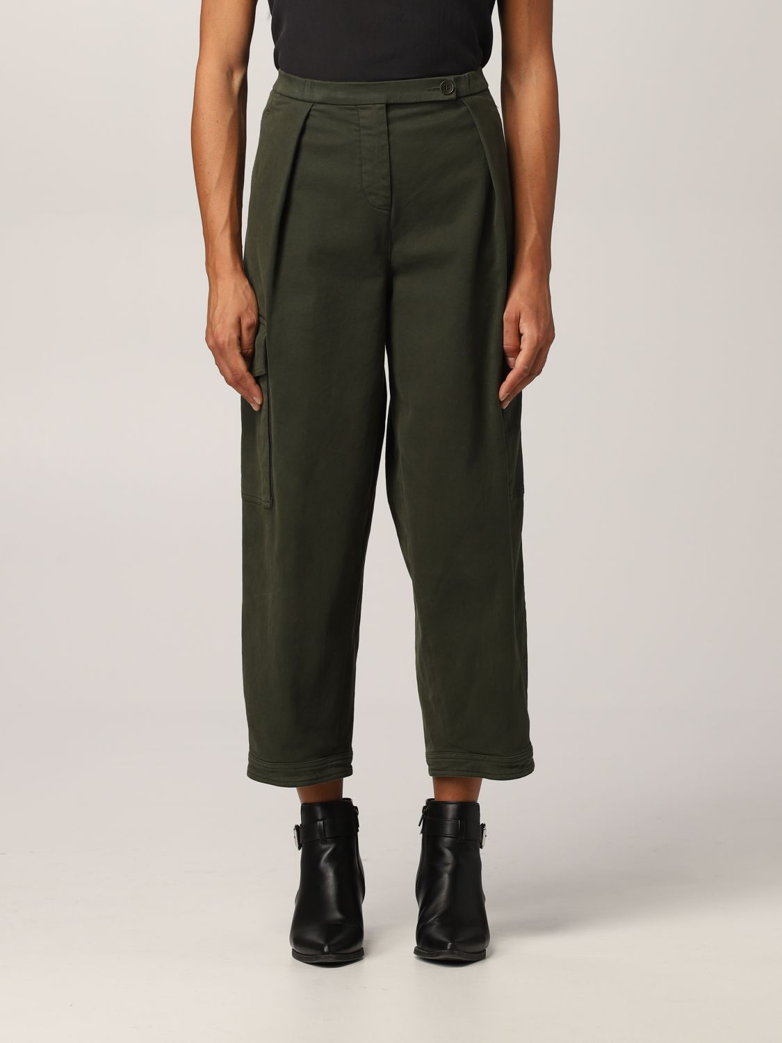 Aspesi Trousers ASPESI Woman colour Military