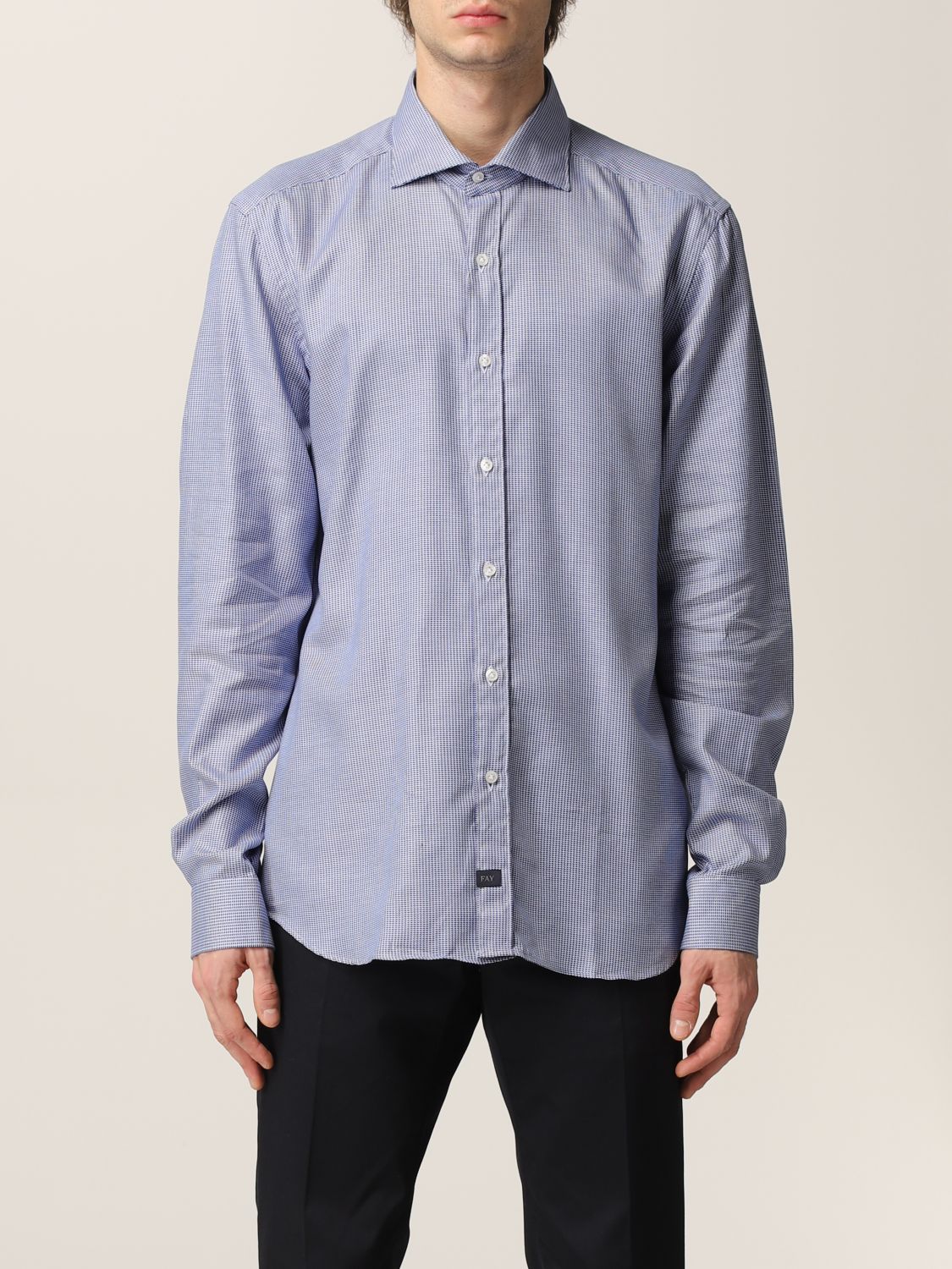 Fay Shirt FAY Men colour Gnawed Blue