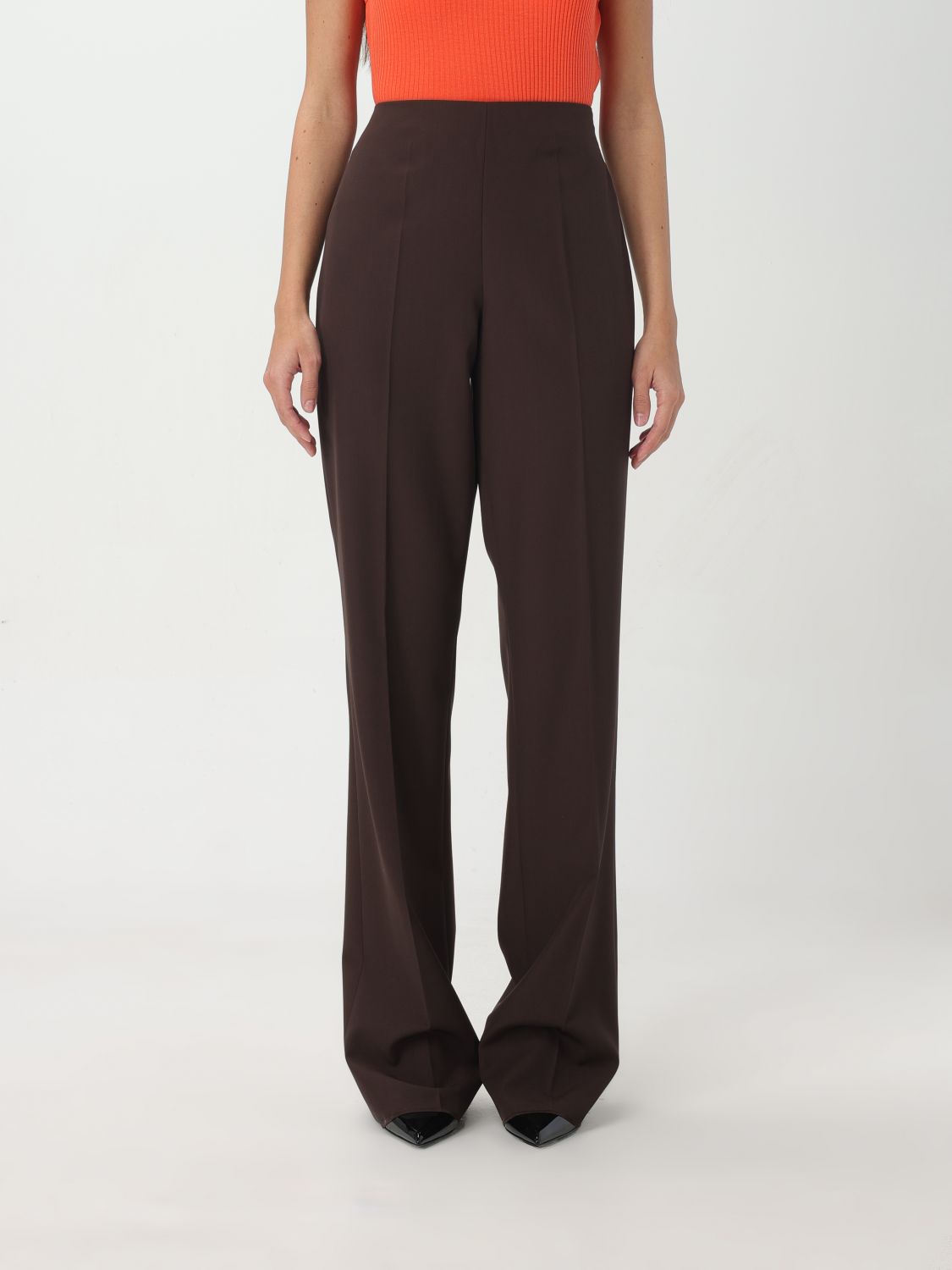 Ferragamo Trousers FERRAGAMO Woman colour Dark