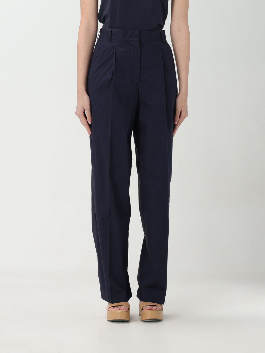  Trousers OFFICINE GÉNÉRALE Woman colour Blue