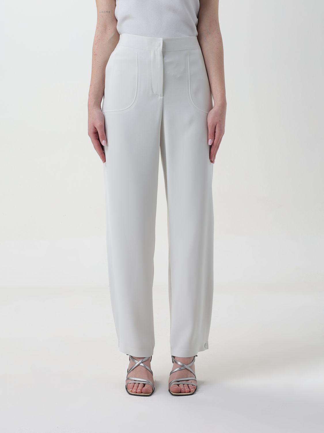 Giorgio Armani Trousers GIORGIO ARMANI Woman colour Grey