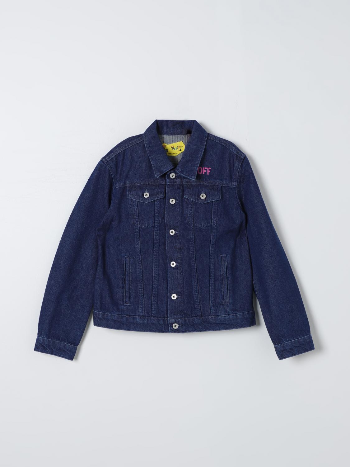 OFF-WHITE Jacket OFF-WHITE Kids colour Denim