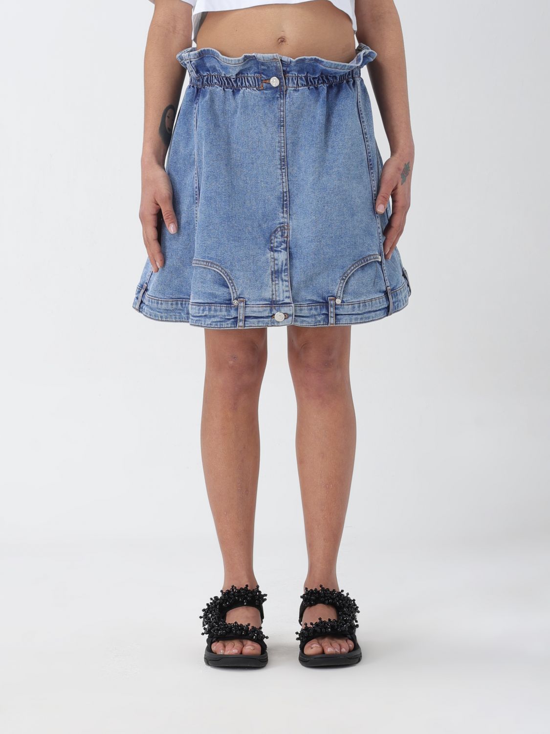 Moschino Jeans Skirt MOSCHINO JEANS Woman colour Denim