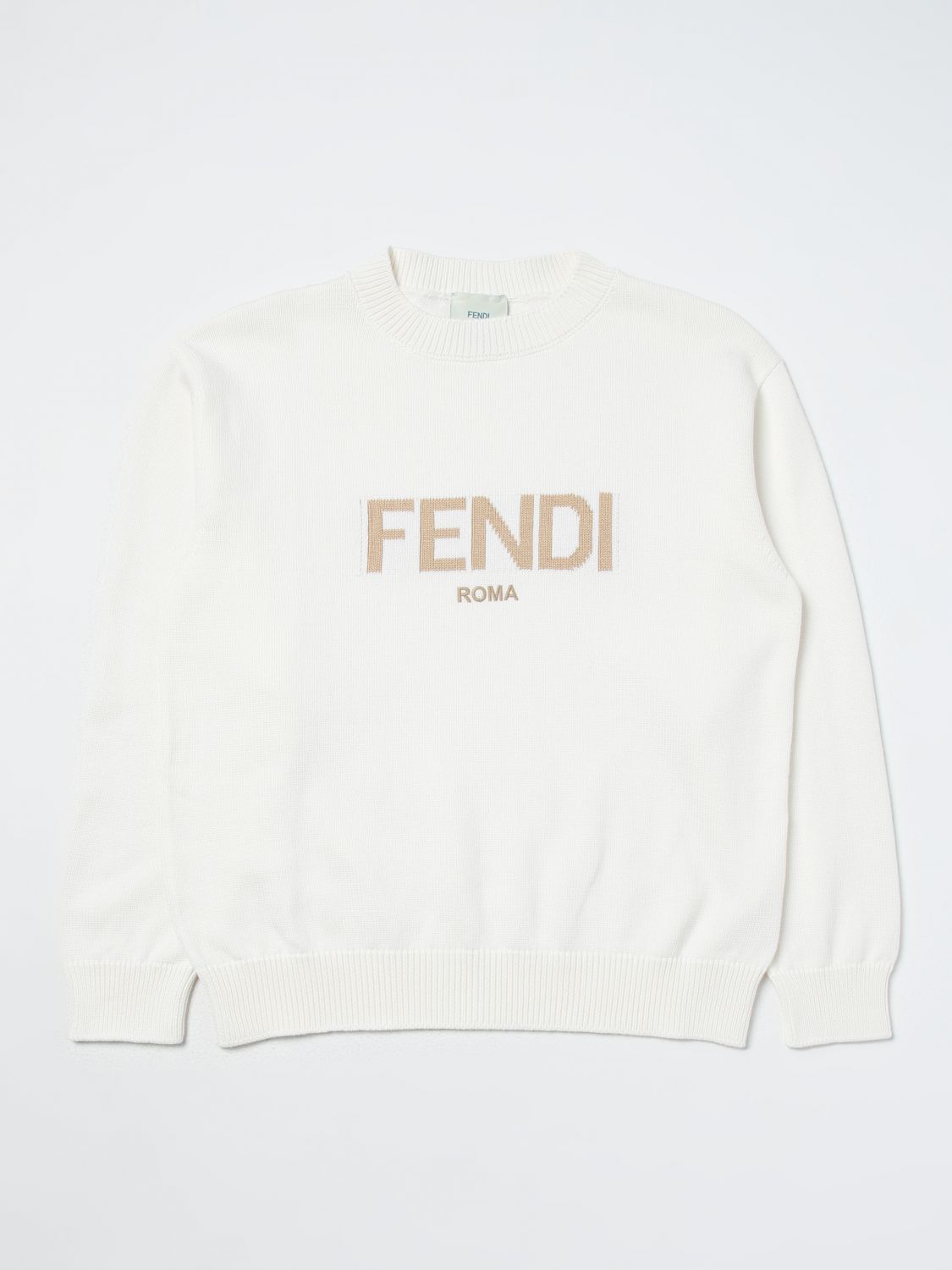 FENDI Sweater FENDI Kids color White