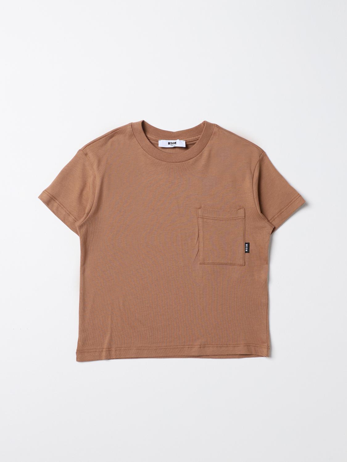 Msgm Kids T-Shirt MSGM KIDS Kids colour Brown