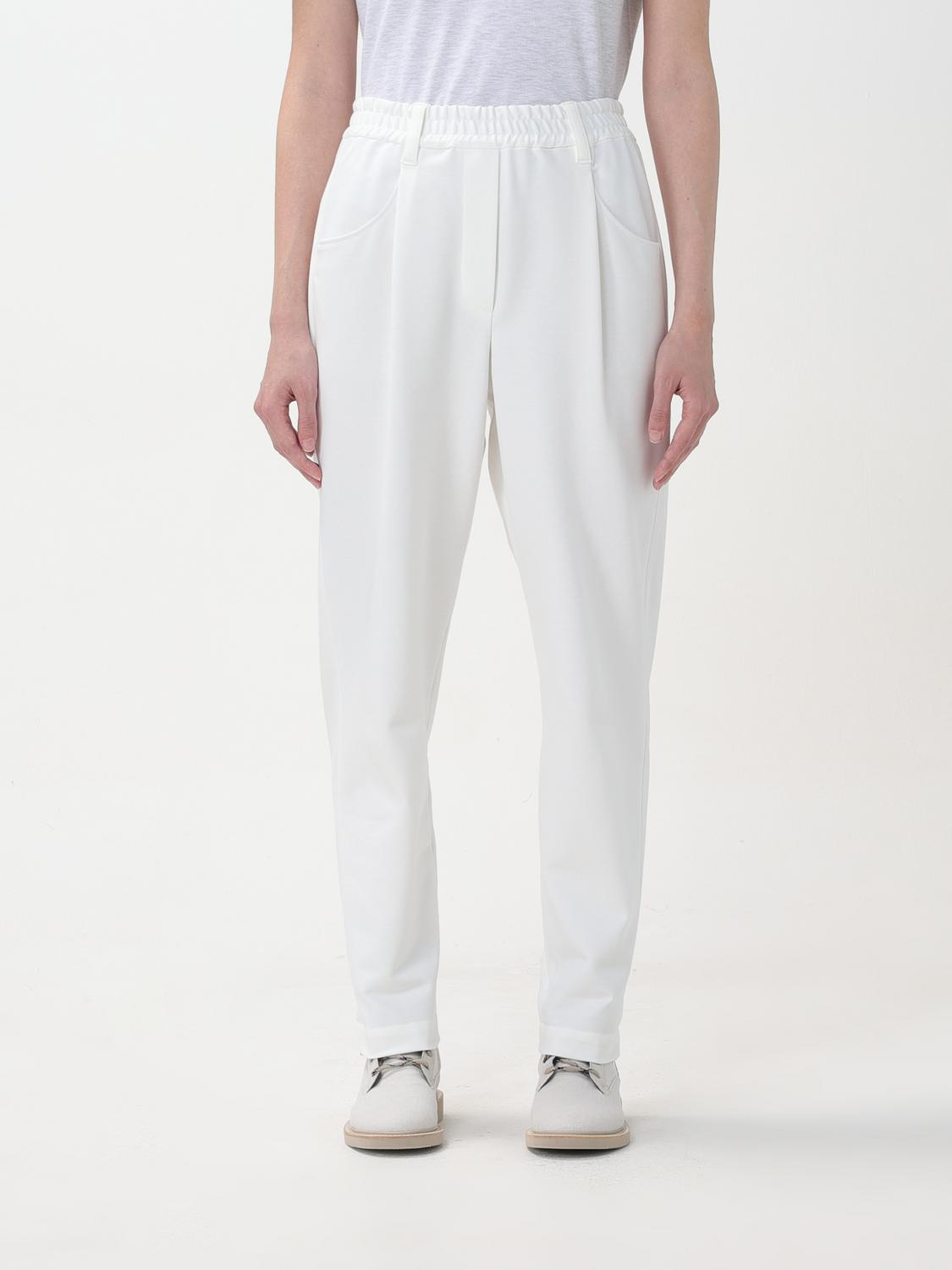 Brunello Cucinelli Trousers BRUNELLO CUCINELLI Woman colour White