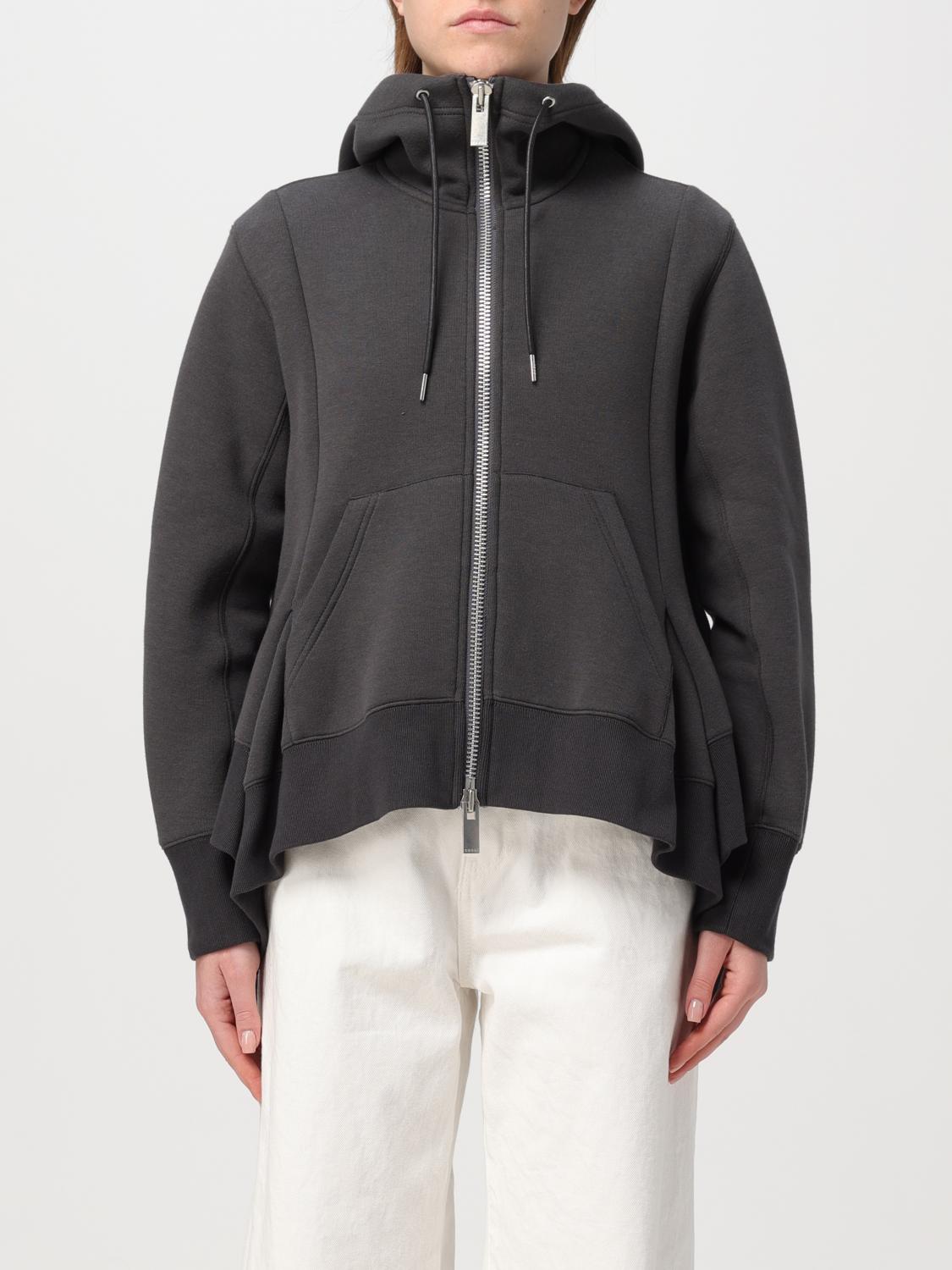 Sacai Sweatshirt SACAI Woman colour Charcoal