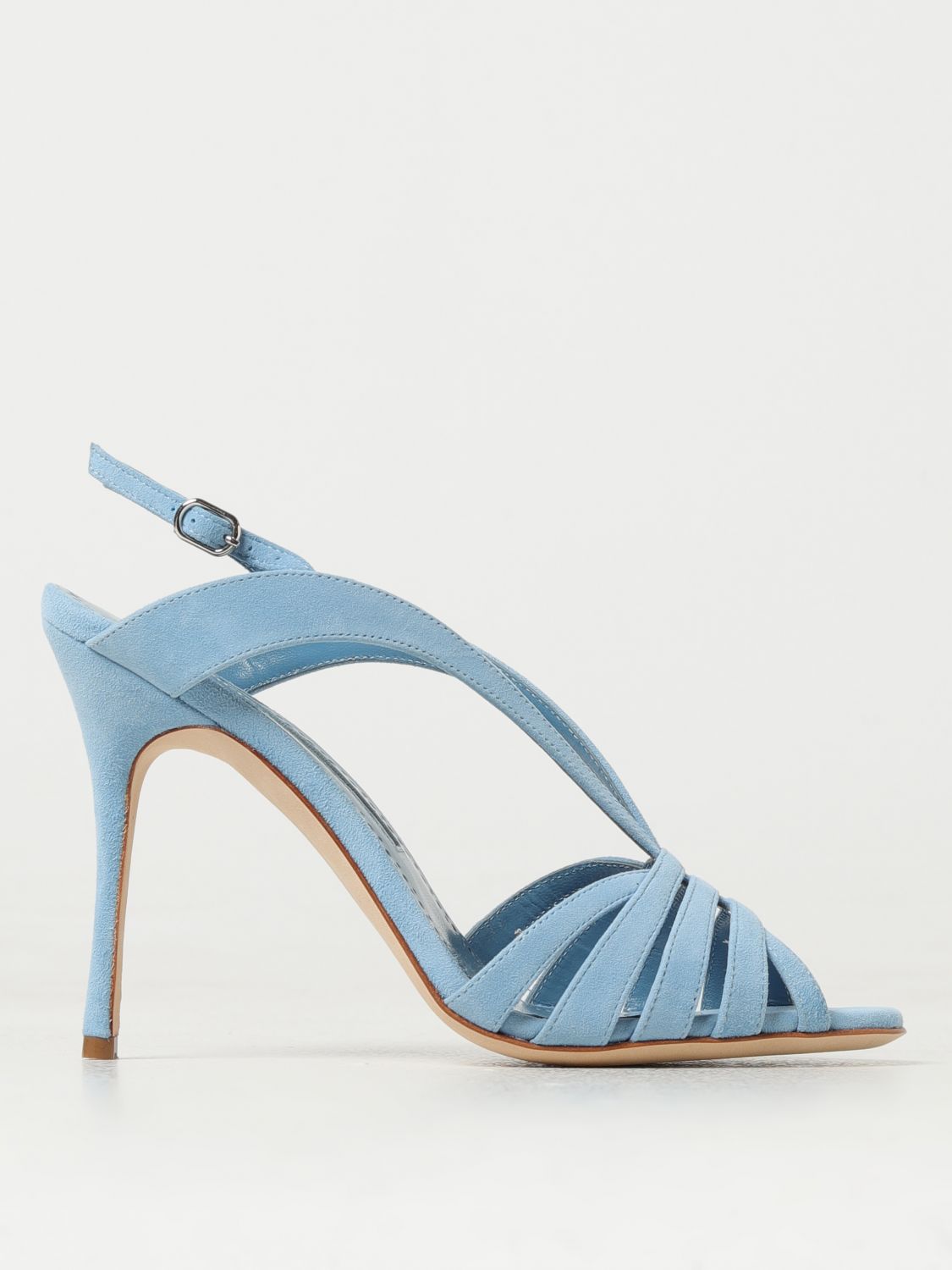 Manolo Blahnik Heeled Sandals MANOLO BLAHNIK Woman colour Blue