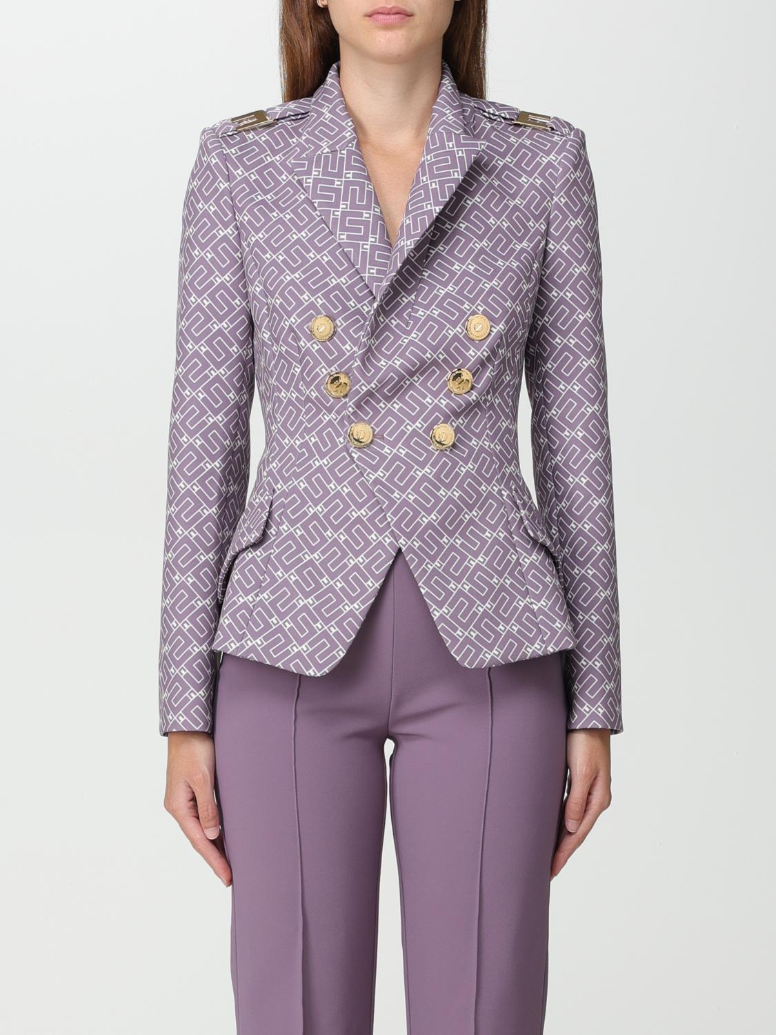 Elisabetta Franchi Blazer ELISABETTA FRANCHI Woman colour Lavender