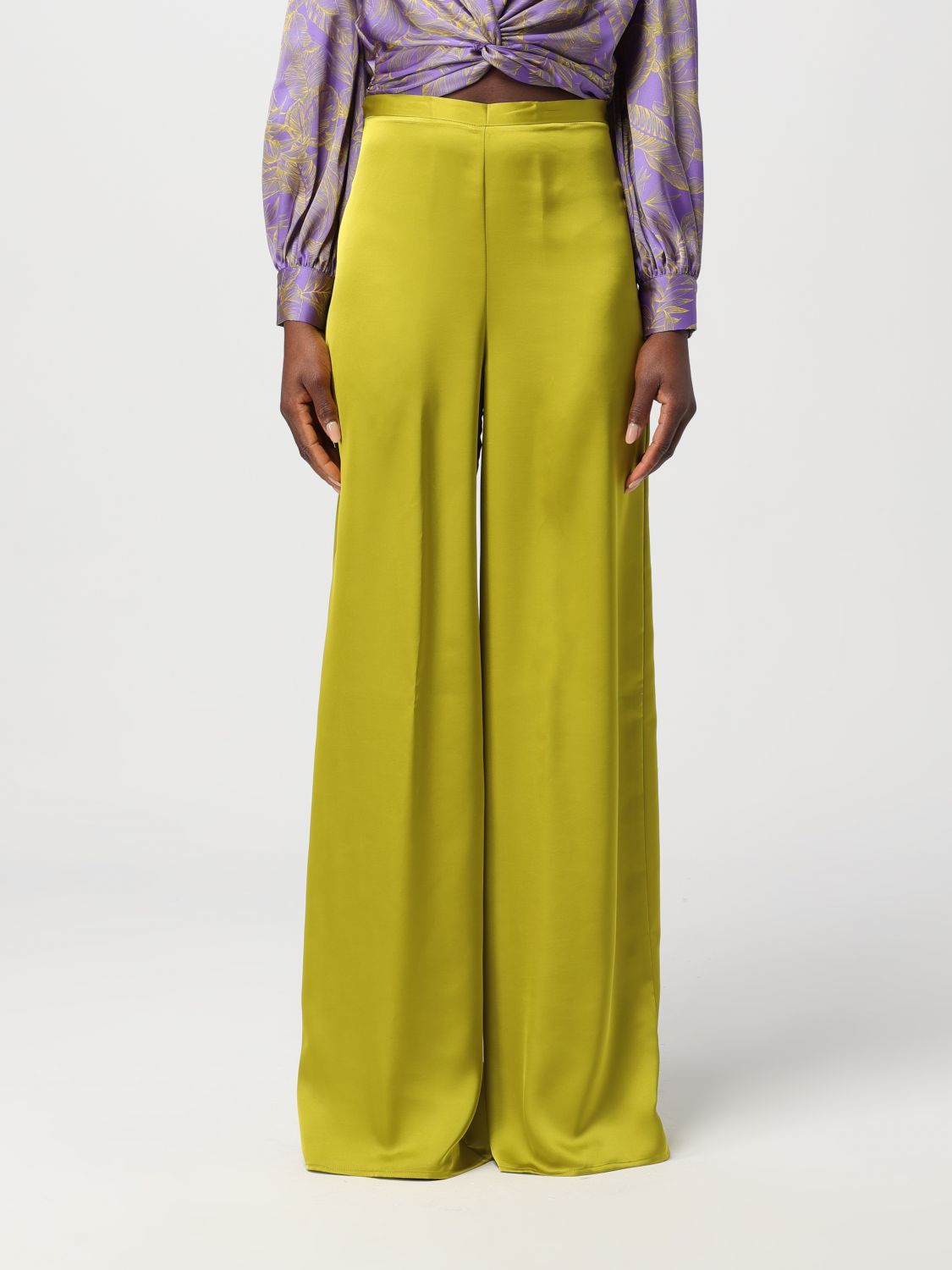 Simona Corsellini Trousers SIMONA CORSELLINI Woman colour Green