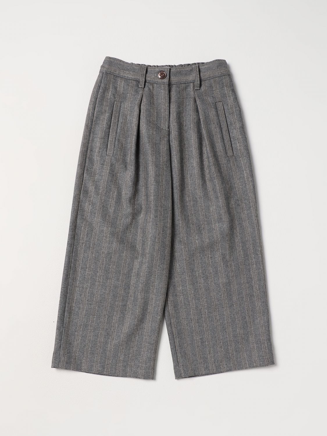 Brunello Cucinelli Trousers BRUNELLO CUCINELLI Kids colour Grey