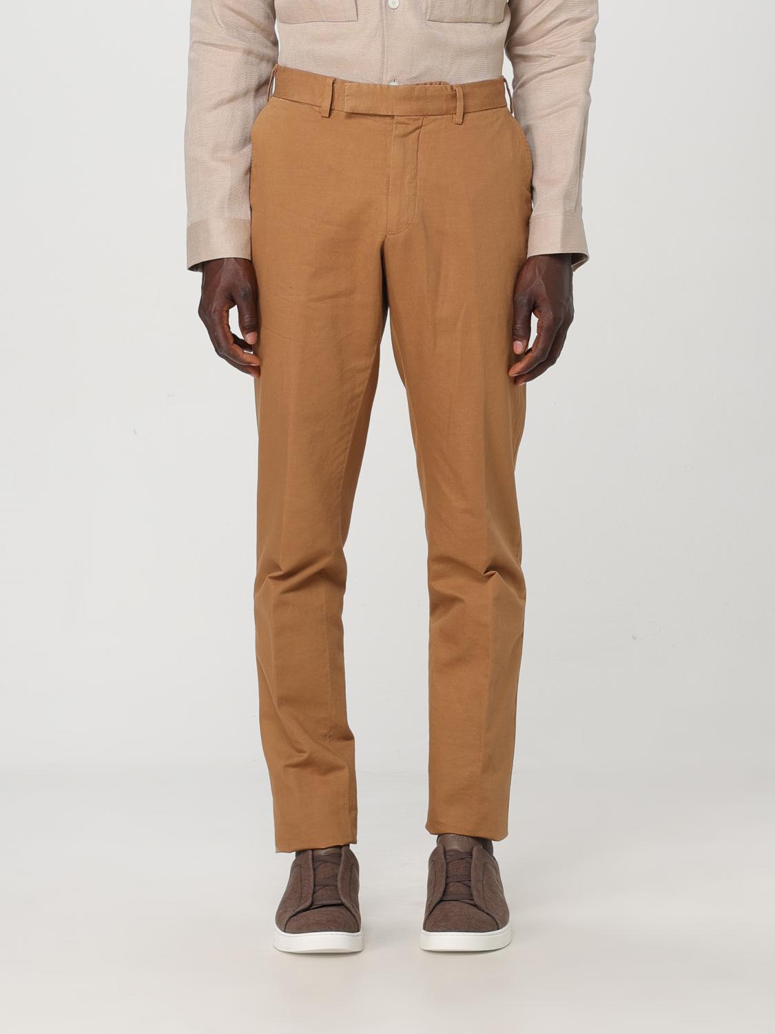 zegna Pants ZEGNA Men color Brown