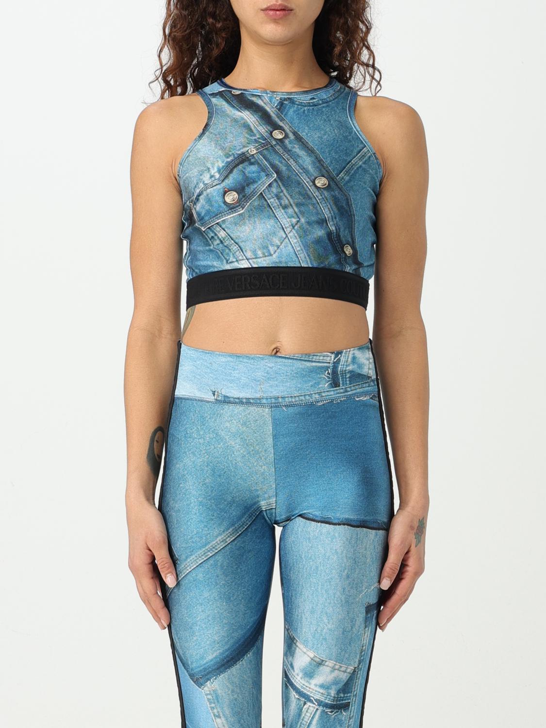 Versace Jeans Couture Top VERSACE JEANS COUTURE Woman colour Blue