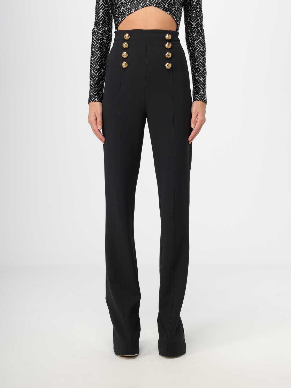 Elisabetta Franchi Trousers ELISABETTA FRANCHI Woman colour Black