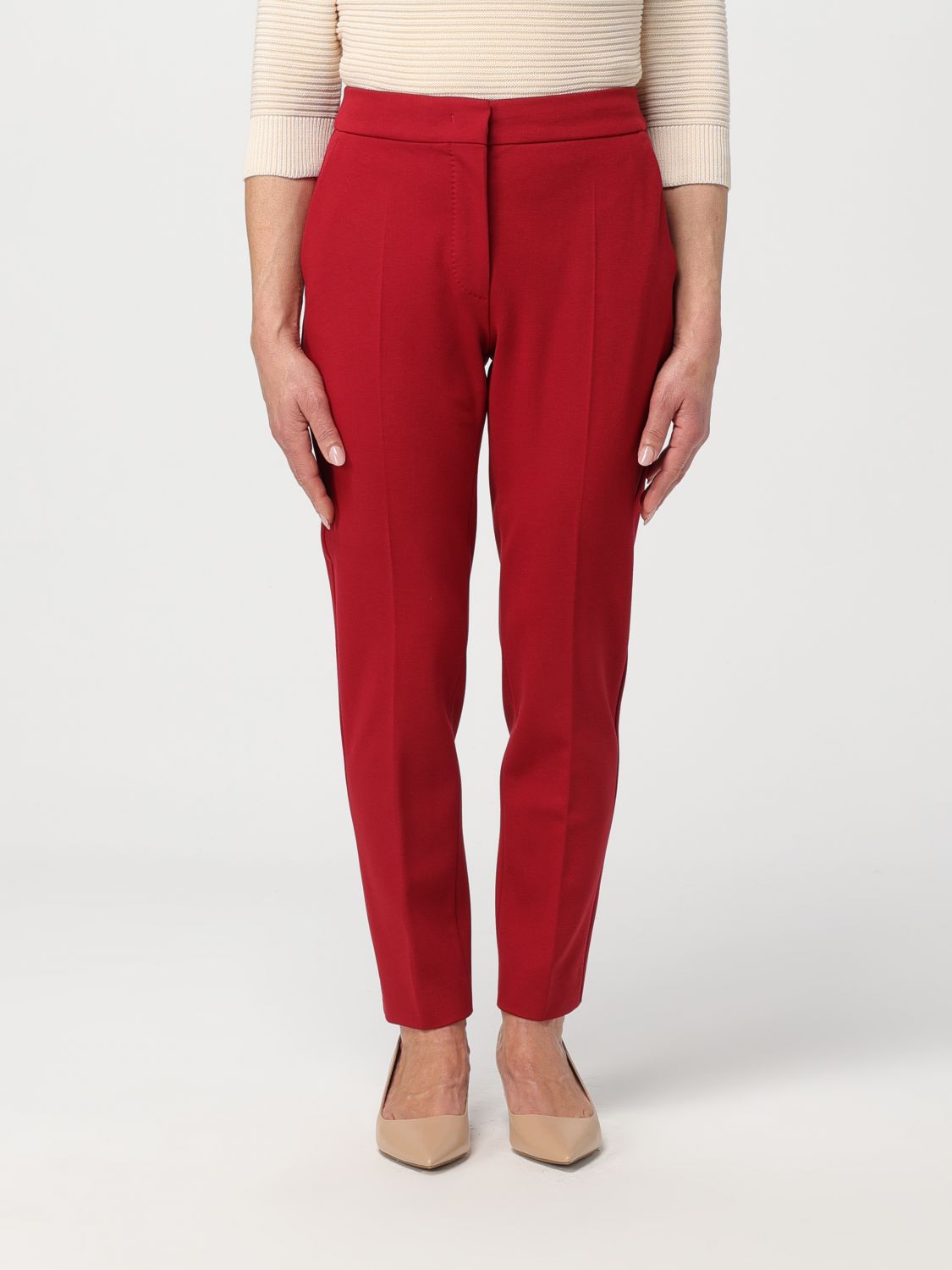 Max Mara Trousers MAX MARA Woman colour Red