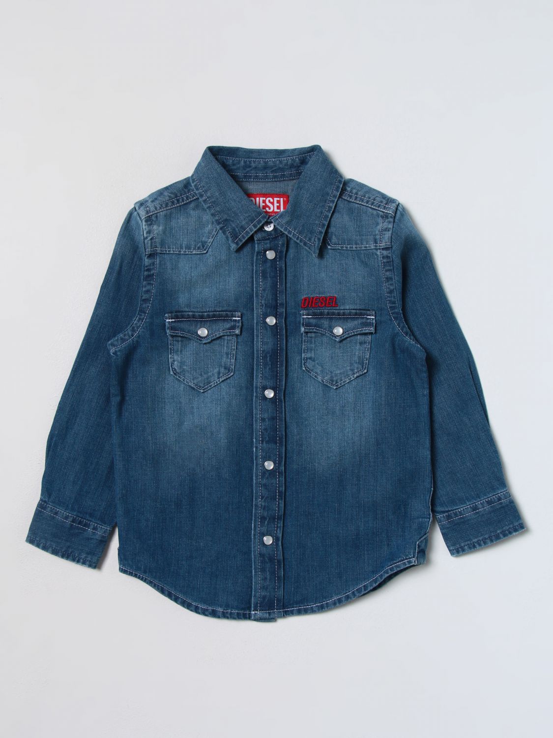 Diesel Shirt DIESEL Kids colour Denim