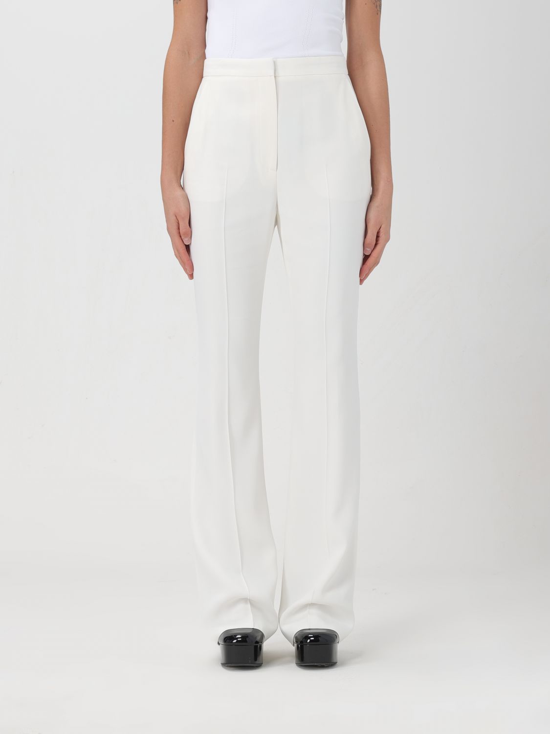 Alexander McQueen Trousers ALEXANDER MCQUEEN Woman colour White