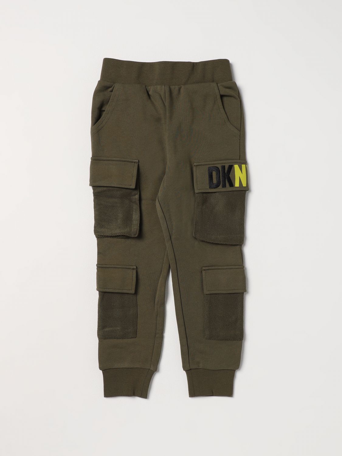 DKNY Trousers DKNY Kids colour Military
