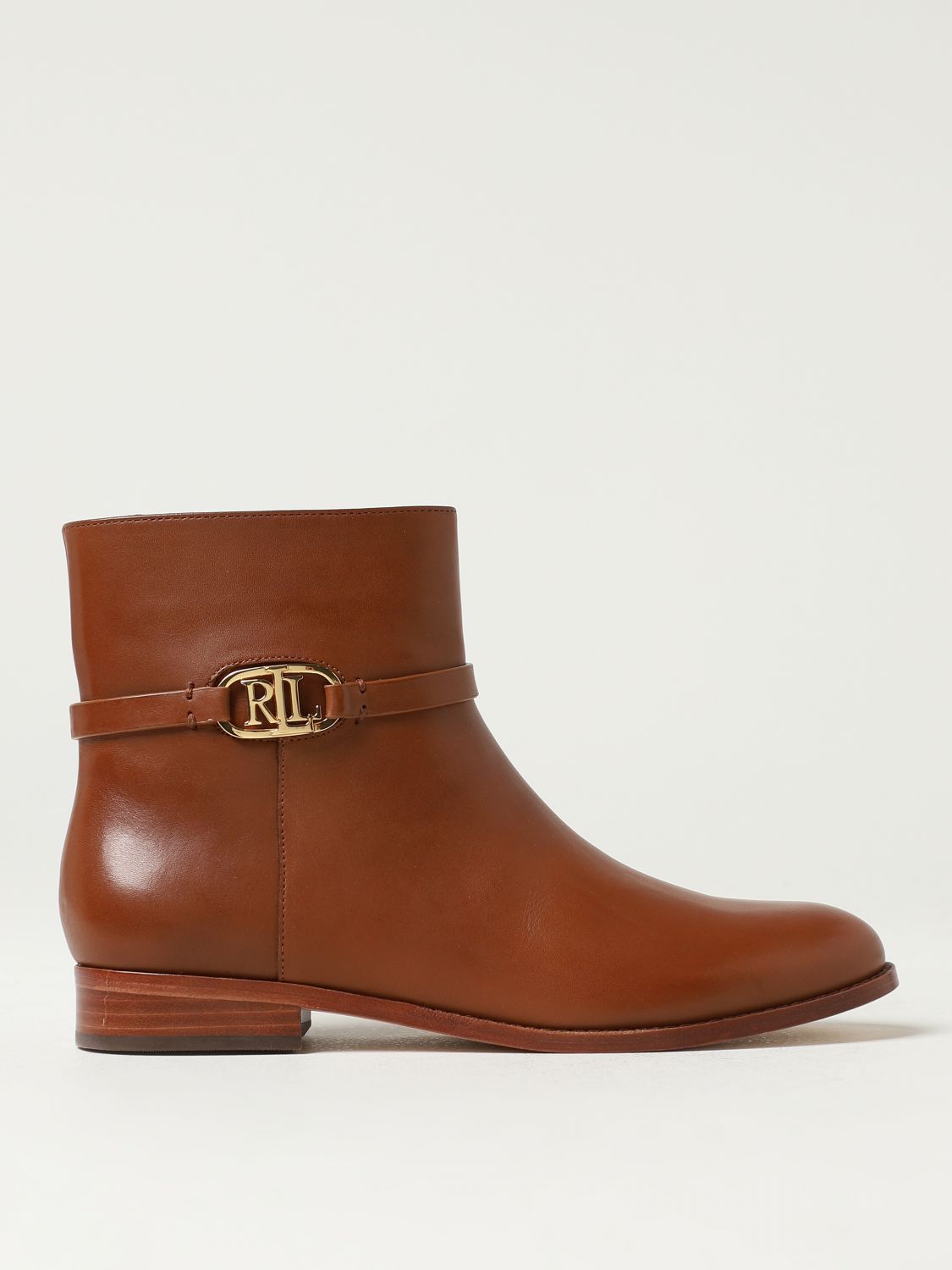 Lauren Ralph Lauren Flat Ankle Boots LAUREN RALPH LAUREN Woman colour Leather