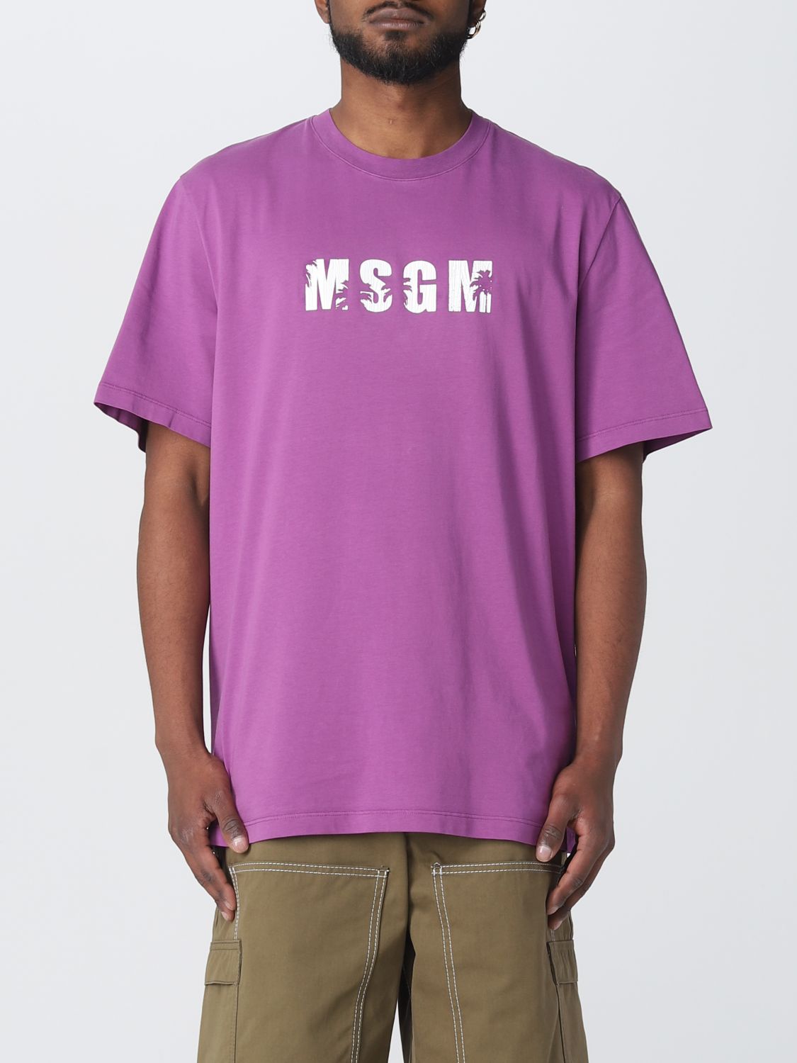 Msgm T-Shirt MSGM Men colour Violet