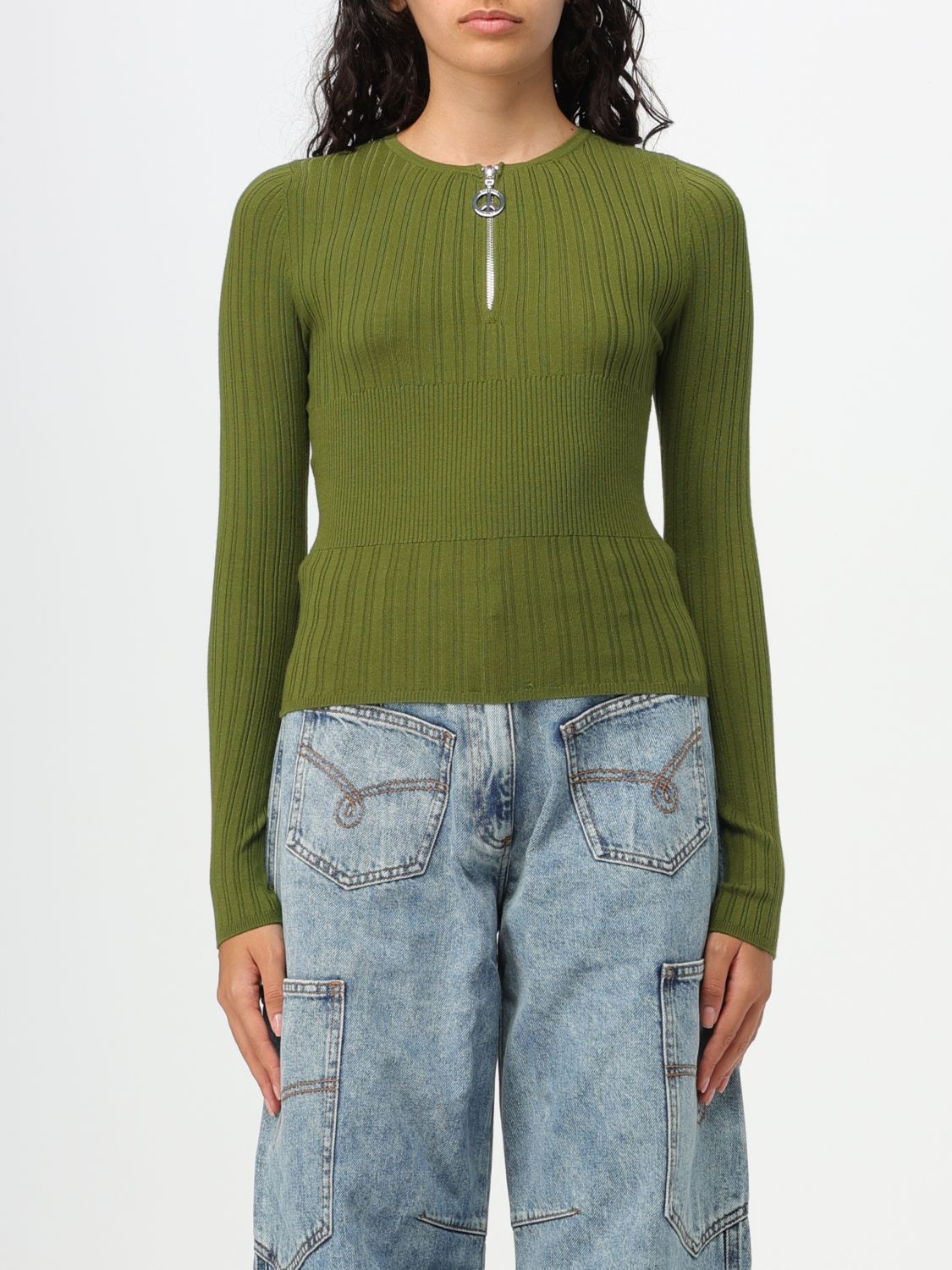 Moschino Jeans Jumper MOSCHINO JEANS Woman colour Green