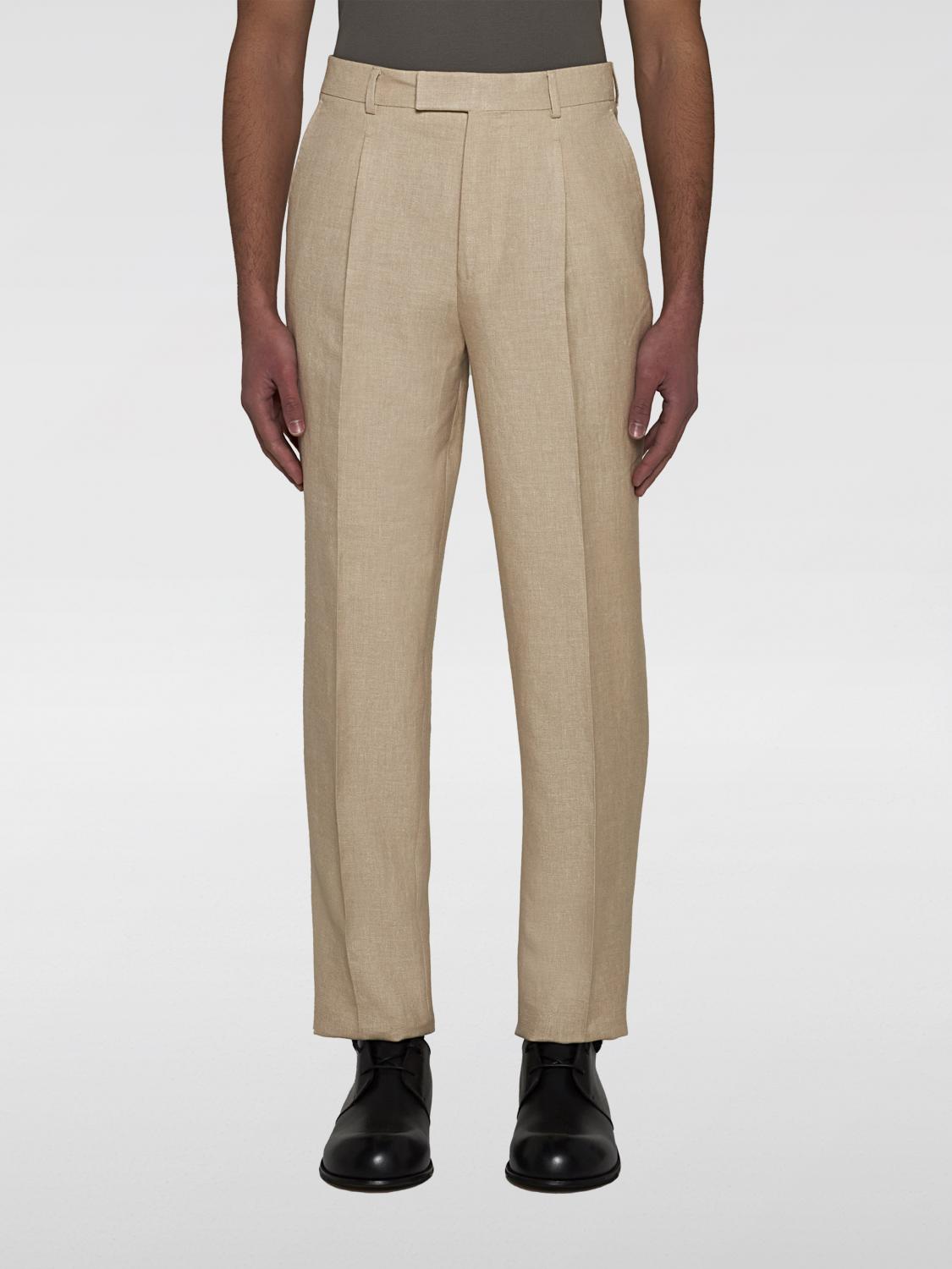 zegna Pants ZEGNA Men color Beige