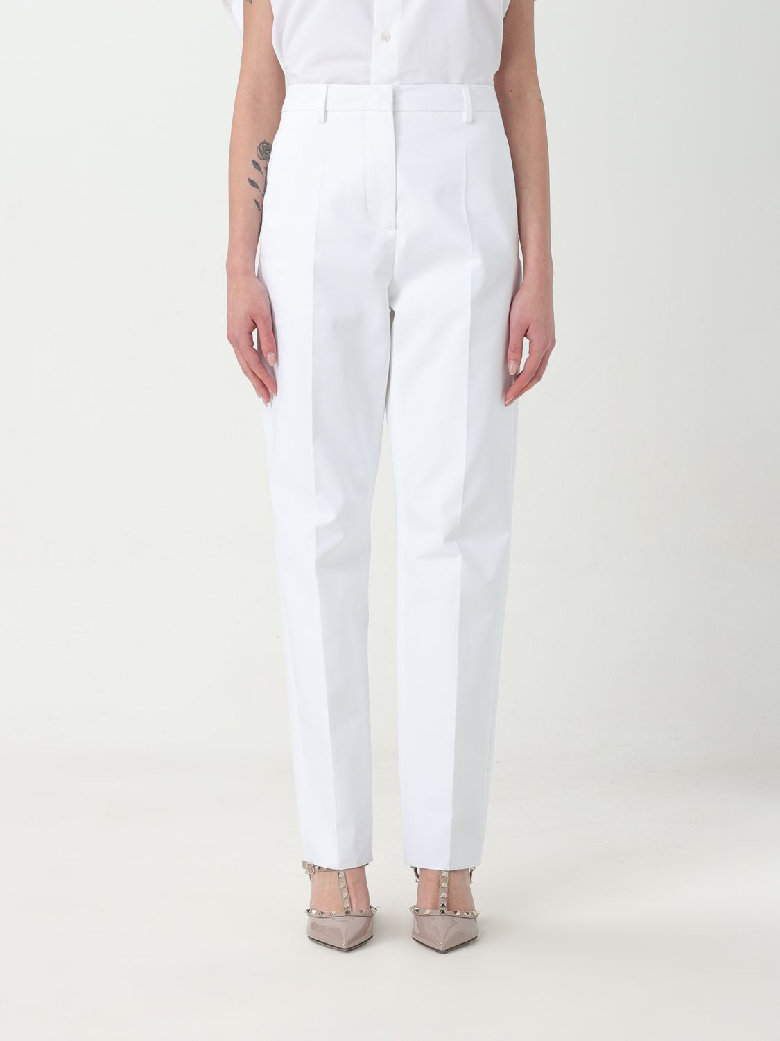 Valentino Trousers VALENTINO Woman colour White