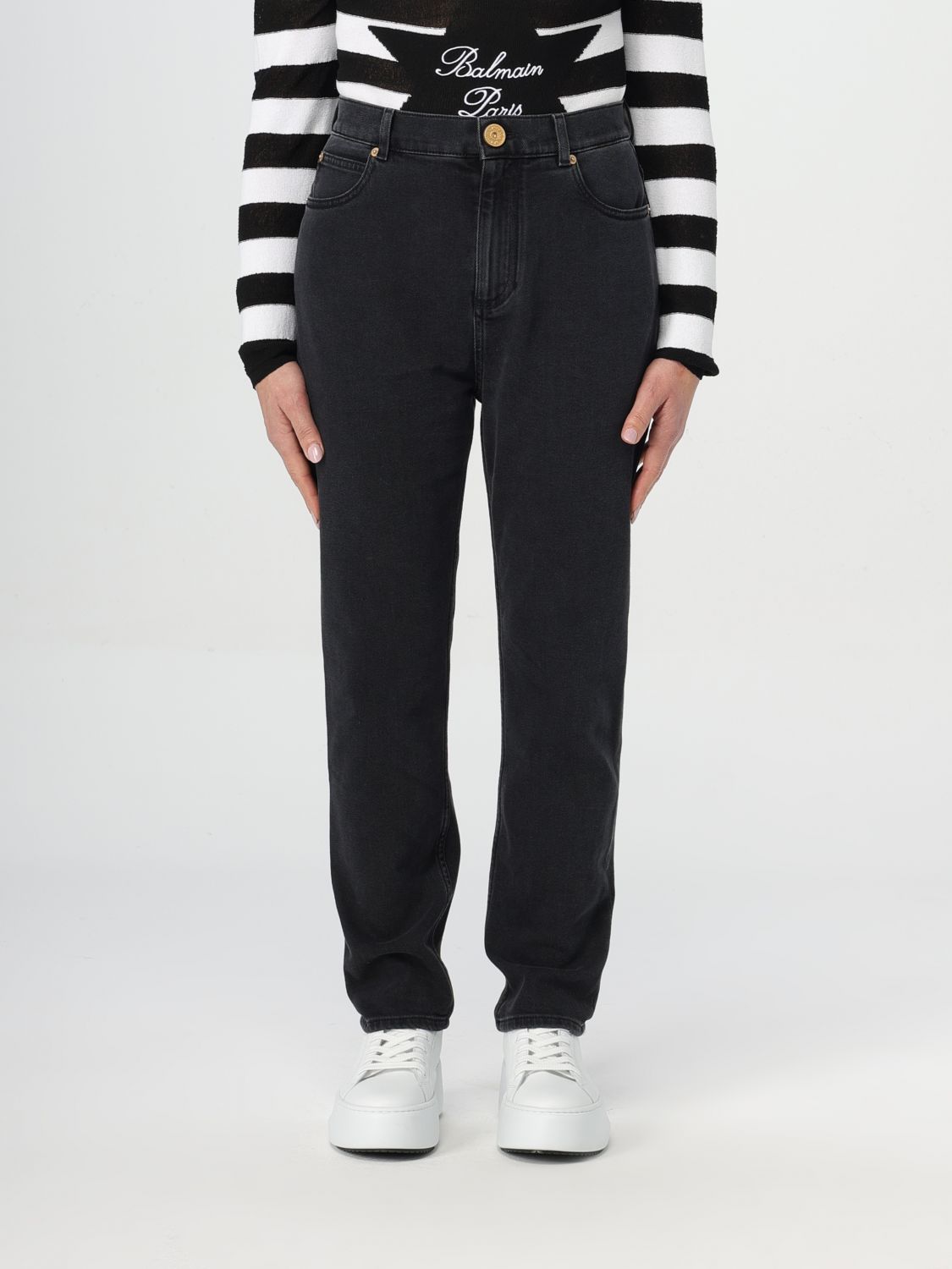 Balmain Trousers BALMAIN Woman colour Black